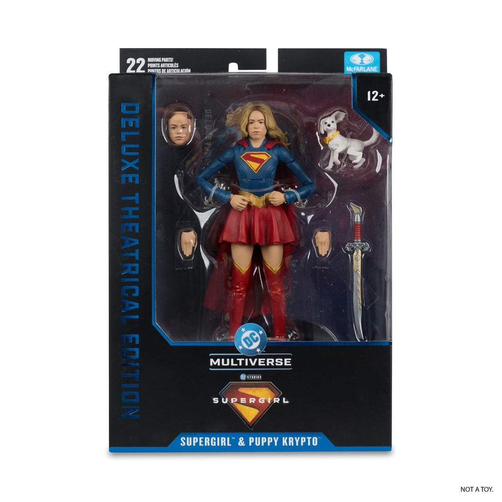 McFarlane DC Multiverse Deluxe Theatrical Edition Wave 4 Supergirl Movie Supergirl and Baby Krypto 7-Inch Scale Action Figure