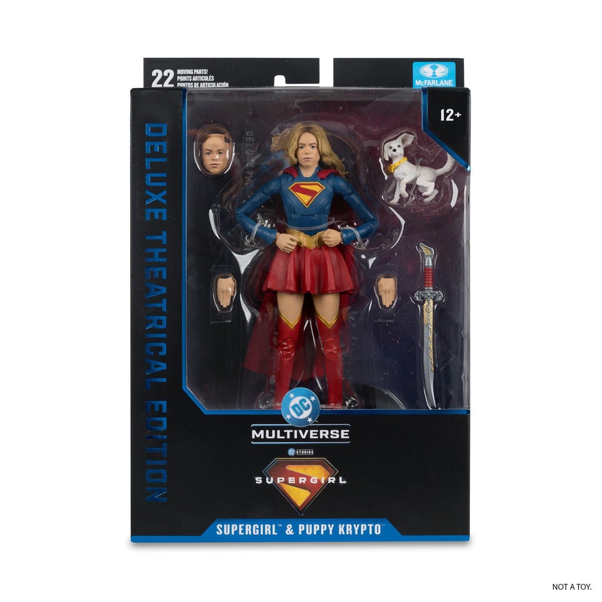 McFarlane DC Multiverse Deluxe Theatrical Edition Wave 4 Supergirl Movie Supergirl and Baby Krypto 7-Inch Scale Action Figure