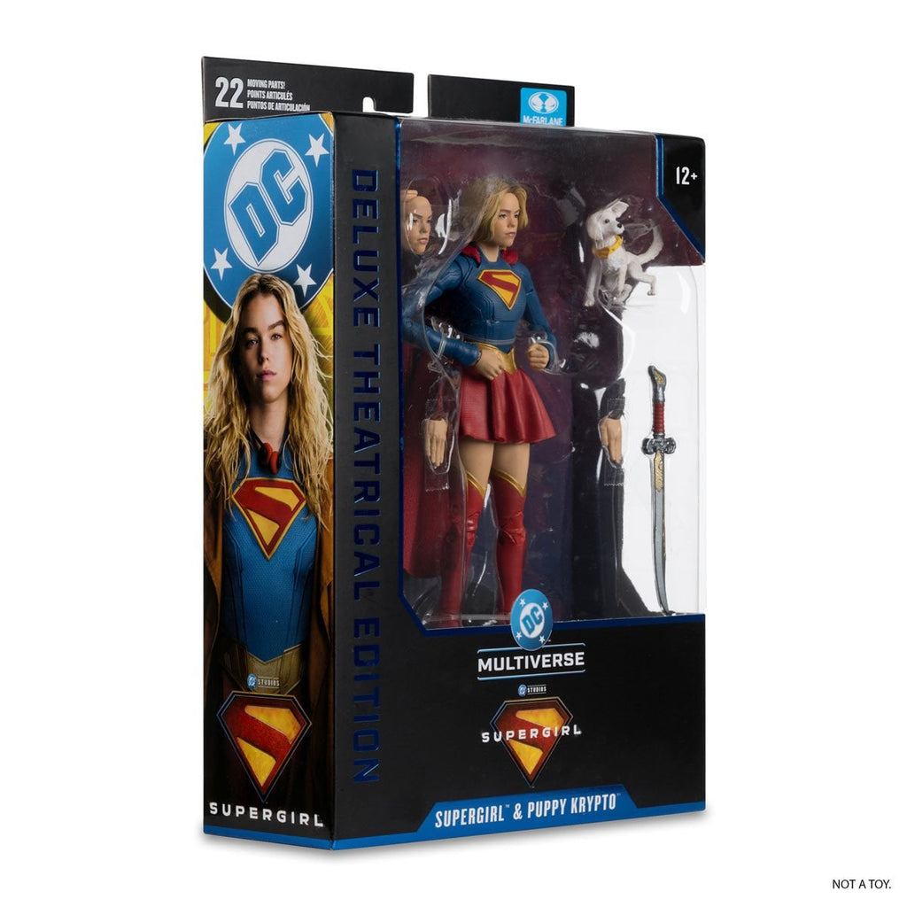 McFarlane DC Multiverse Deluxe Theatrical Edition Wave 4 Supergirl Movie Supergirl and Baby Krypto 7-Inch Scale Action Figure
