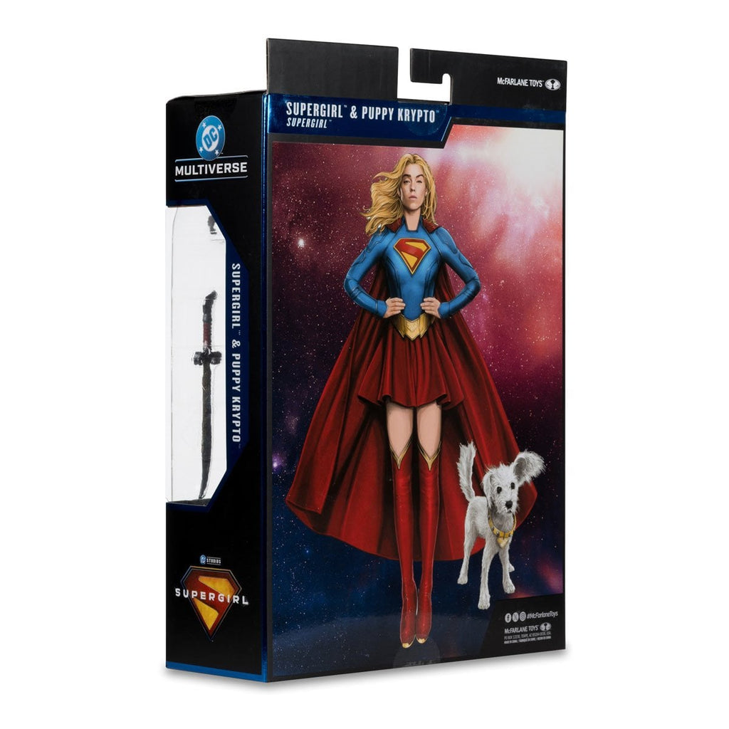 McFarlane DC Multiverse Deluxe Theatrical Edition Wave 4 Supergirl Movie Supergirl and Baby Krypto 7-Inch Scale Action Figure