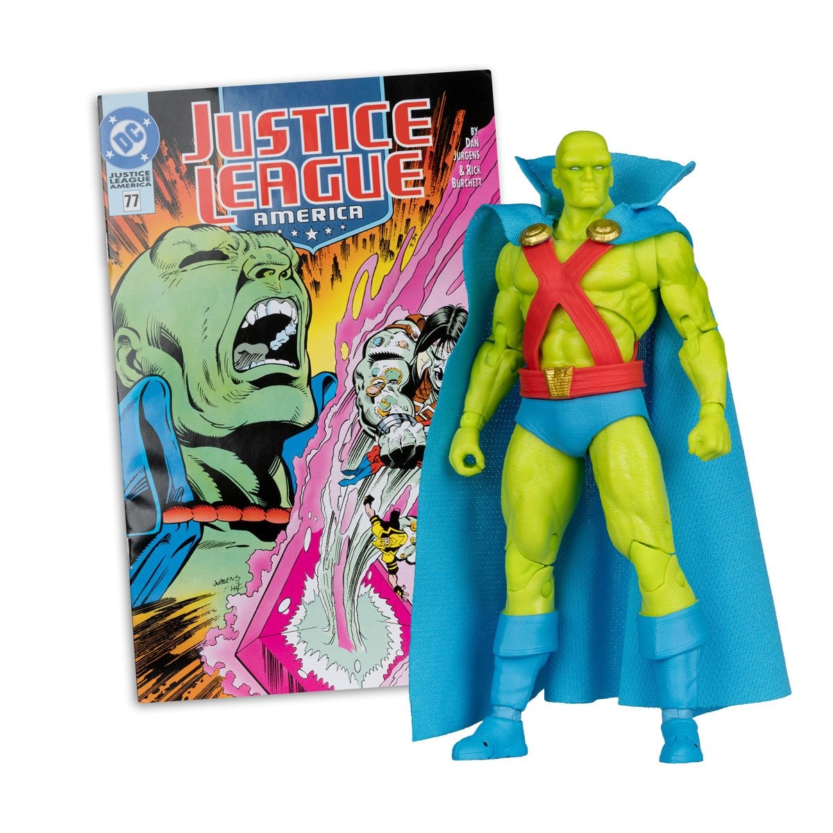 McFarlane DC Direct Page Punchers Wave 12 Martian Manhunter (Justice League #77) Action Figure with Comic
