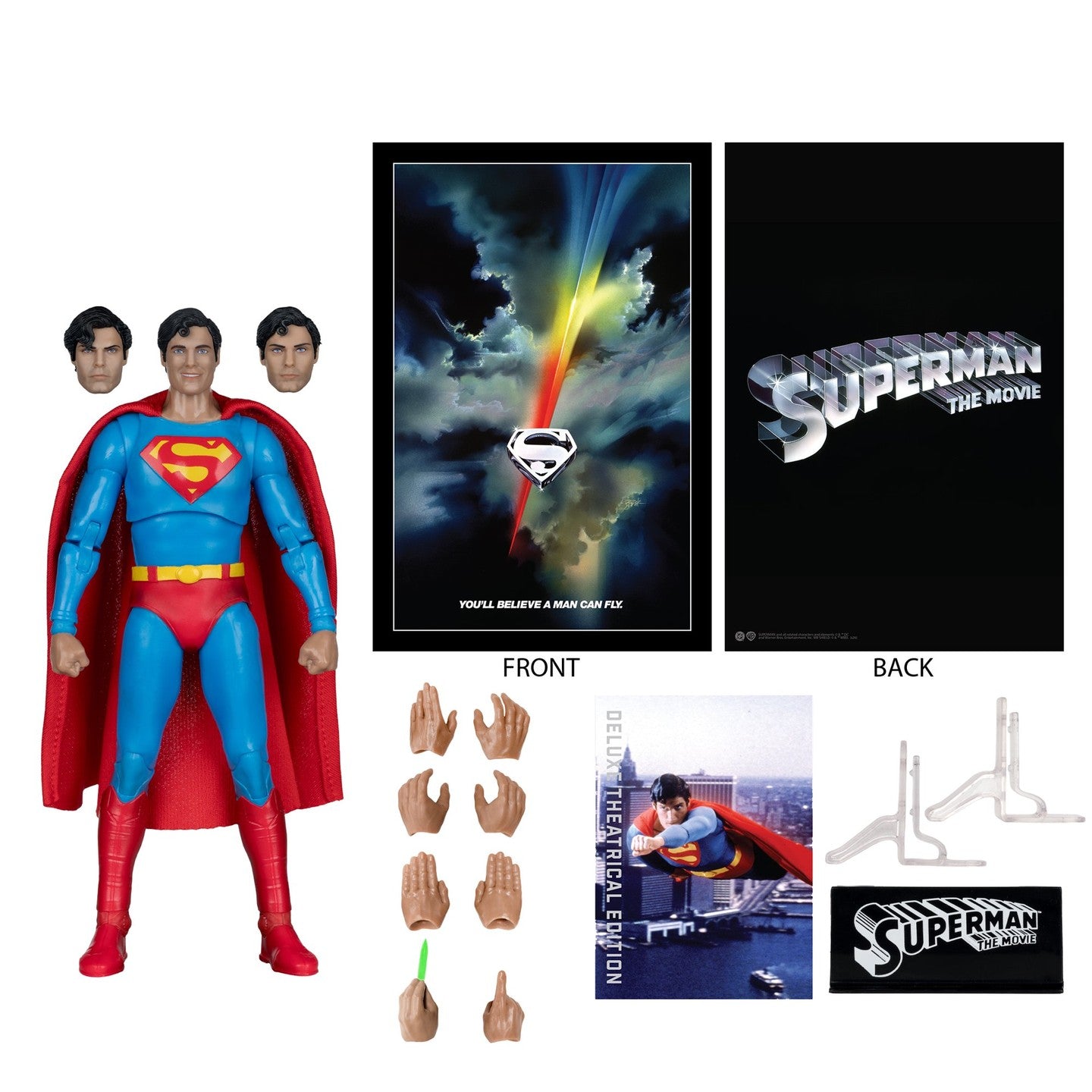 McFarlane DC Multiverse Superman (Superman: The Movie) Deluxe Theatrical Edition Action Figure