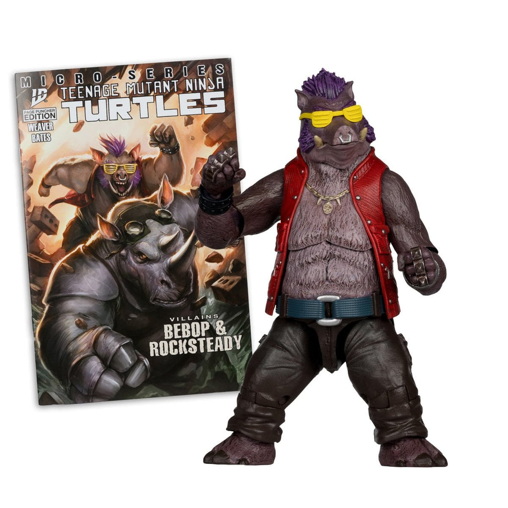 McFarlane Teenage Mutant Ninja Turtles Page Punchers Wave 2 Bebop 5-Inch Scale Action Figure with Comic