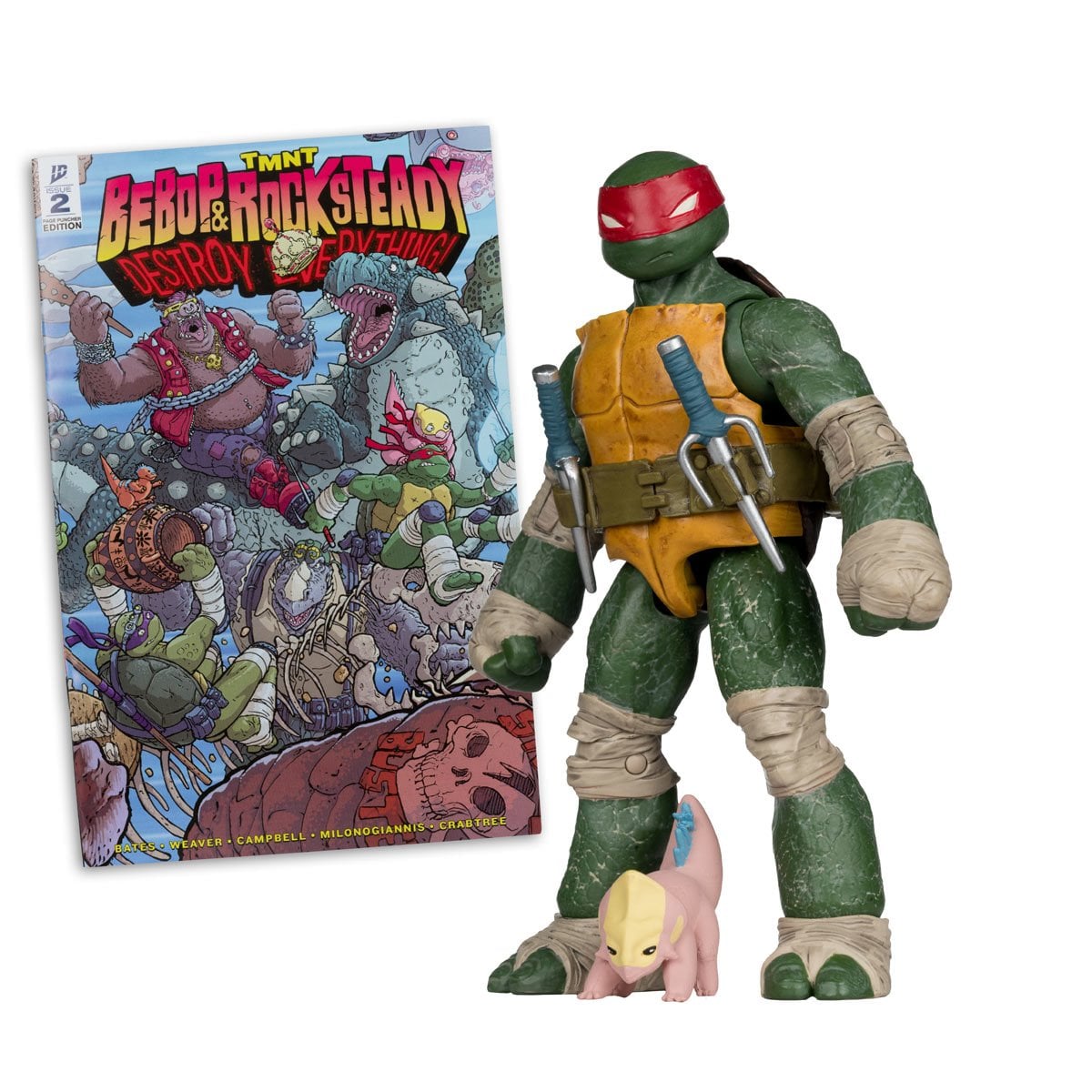 McFarlane Teenage Mutant Ninja Turtles Page Punchers Wave 2 Raphael 5-Inch Scale Action Figure with Comic