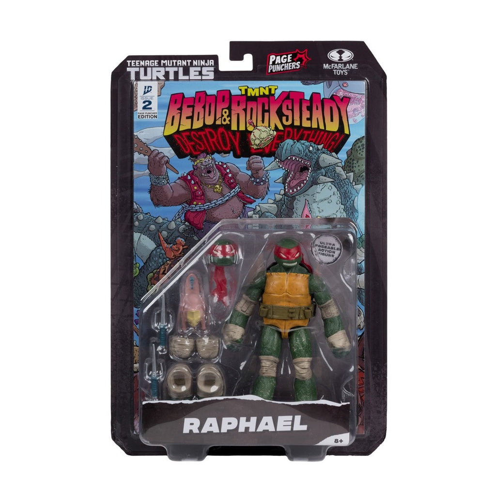 McFarlane Teenage Mutant Ninja Turtles Page Punchers Wave 2 Raphael 5-Inch Scale Action Figure with Comic