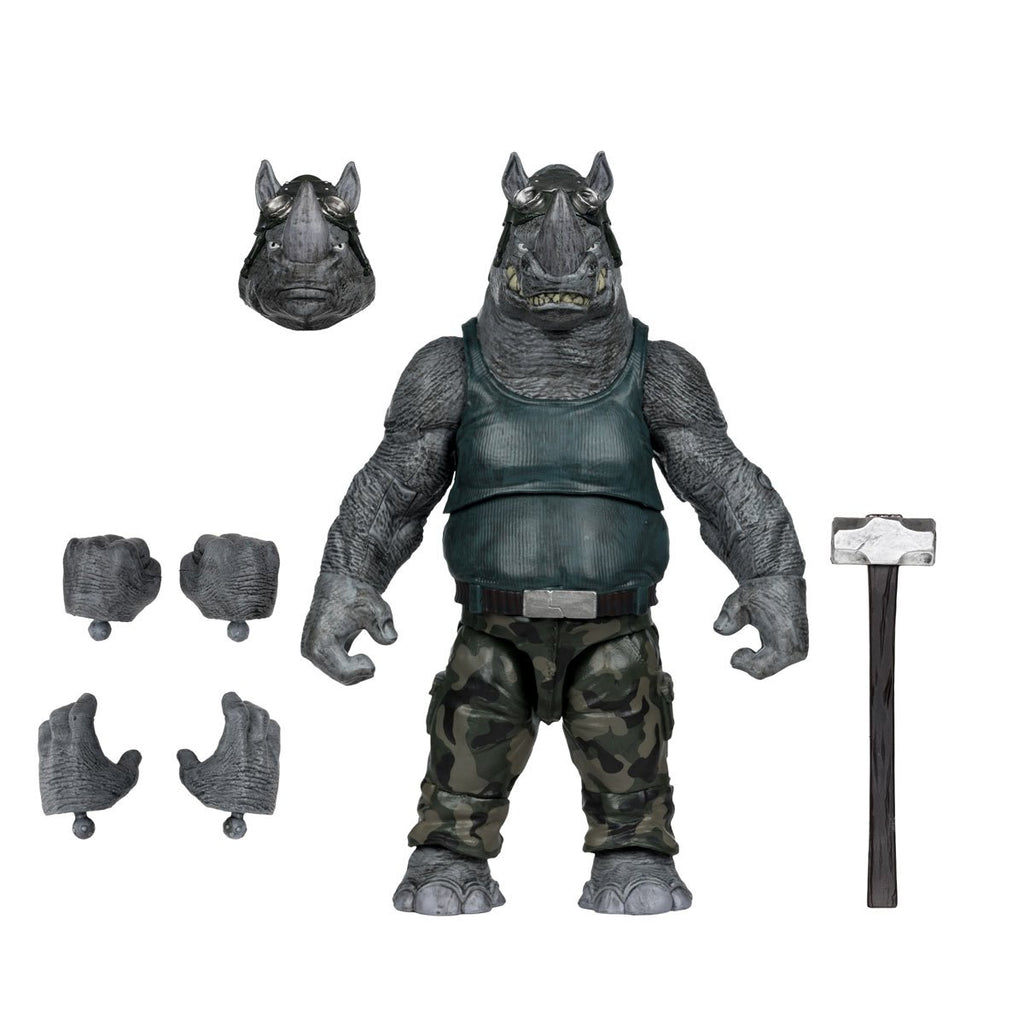 McFarlane Teenage Mutant Ninja Turtles Page Punchers Wave 2 Rocksteady 5-Inch Scale Action Figure with Comic