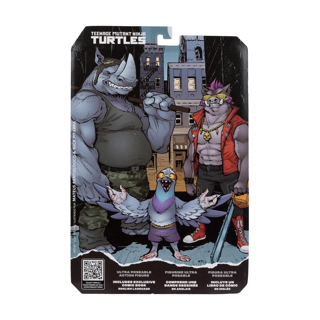 McFarlane Teenage Mutant Ninja Turtles Page Punchers Wave 2 Rocksteady 5-Inch Scale Action Figure with Comic