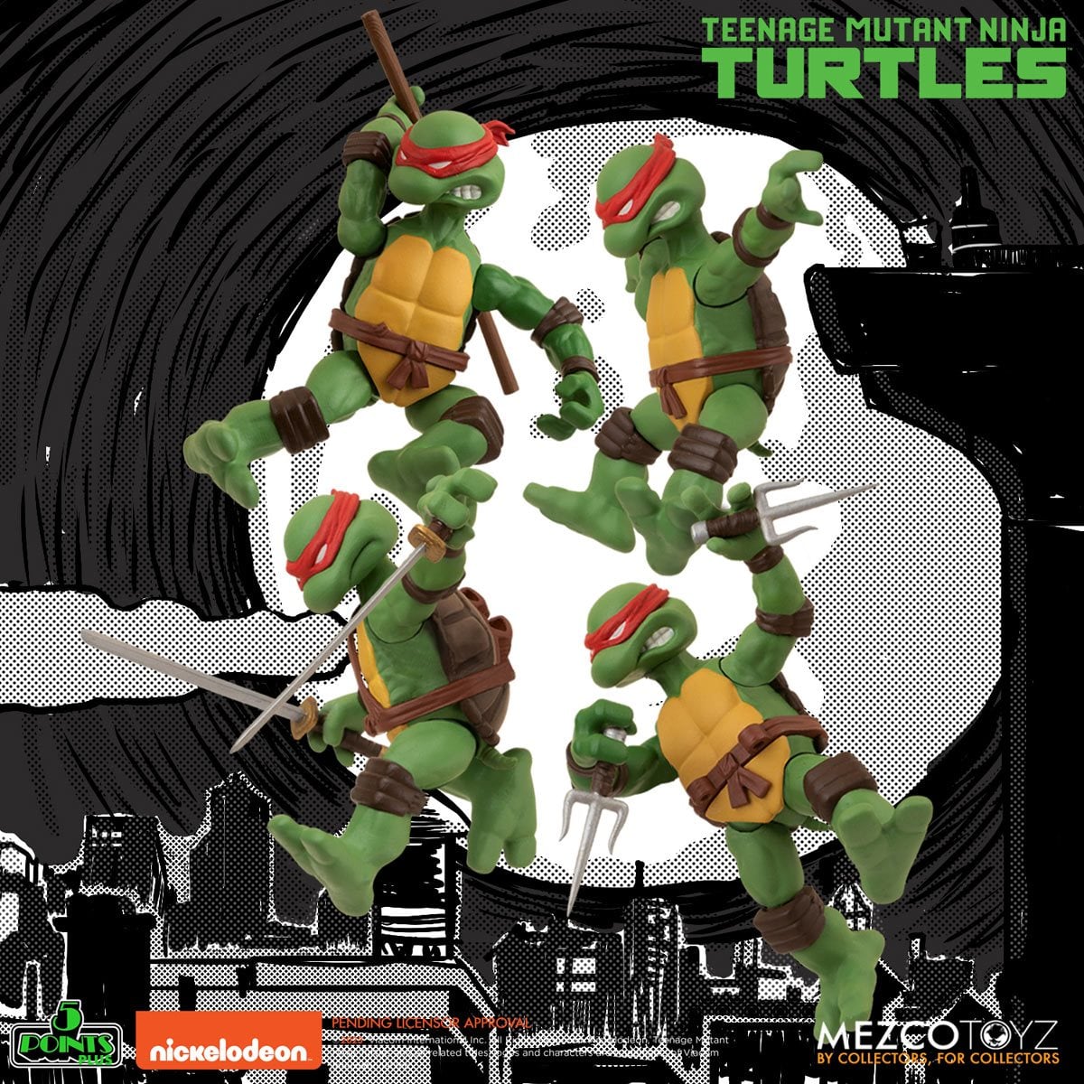 Mezco Teenage Mutant Ninja Turtles 5 Points Deluxe Box Set