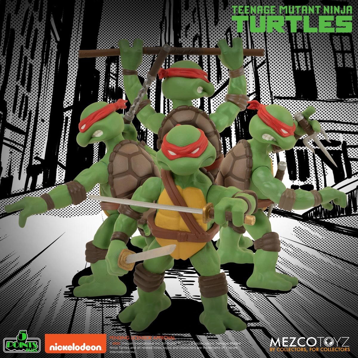 Mezco Teenage Mutant Ninja Turtles 5 Points Deluxe Box Set