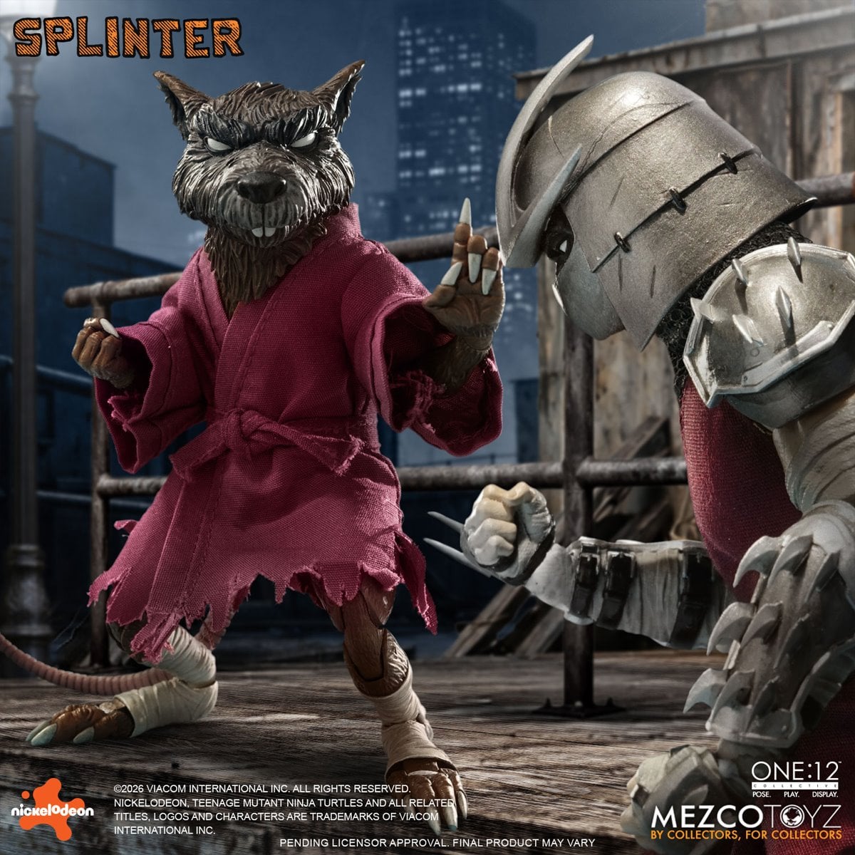 Mezco Teenage Mutant Ninja Turtles Master Splinter One:12 Collective Action Figure