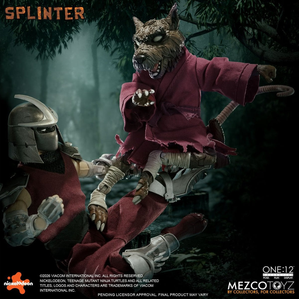 Mezco Teenage Mutant Ninja Turtles Master Splinter One:12 Collective Action Figure