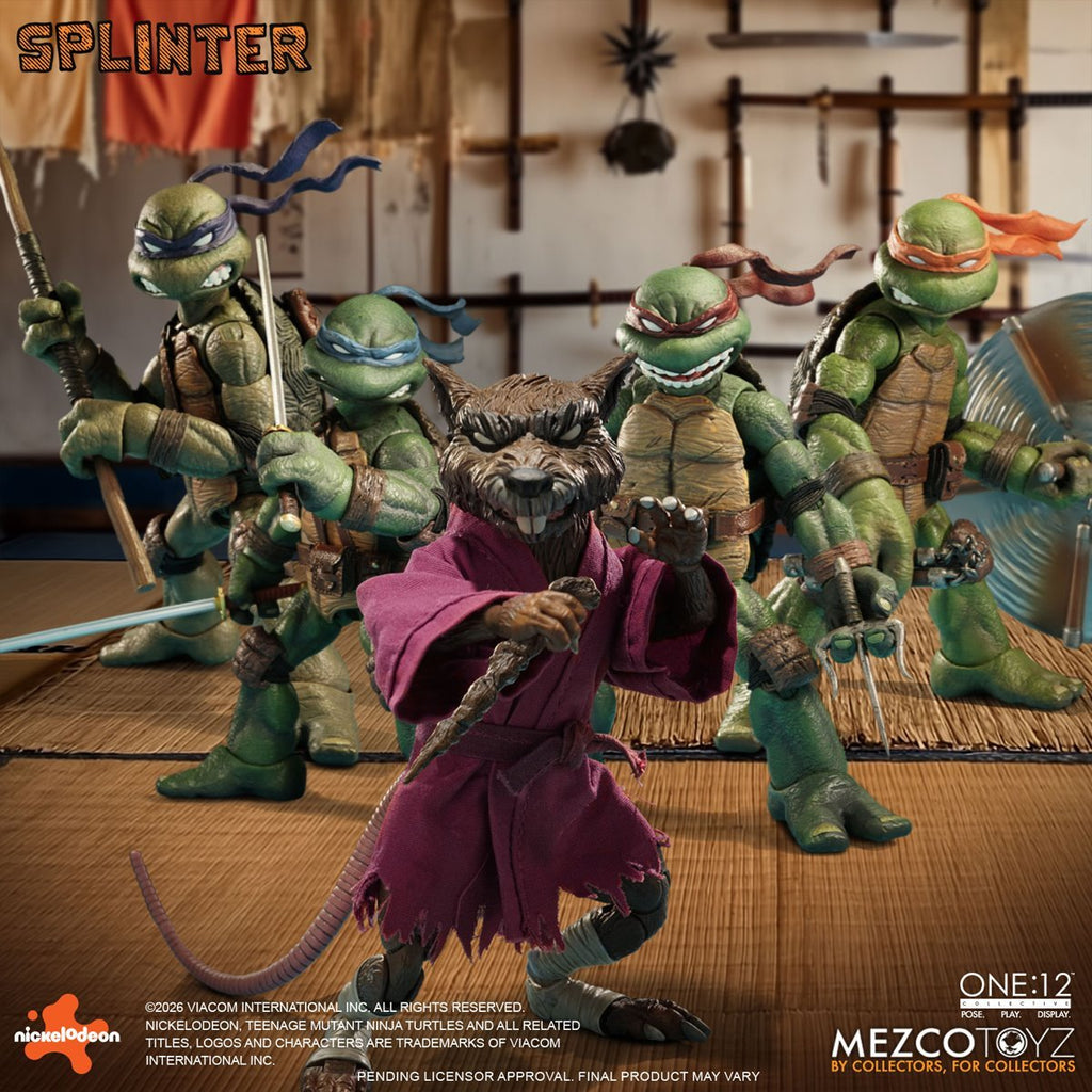Mezco Teenage Mutant Ninja Turtles Master Splinter One:12 Collective Action Figure