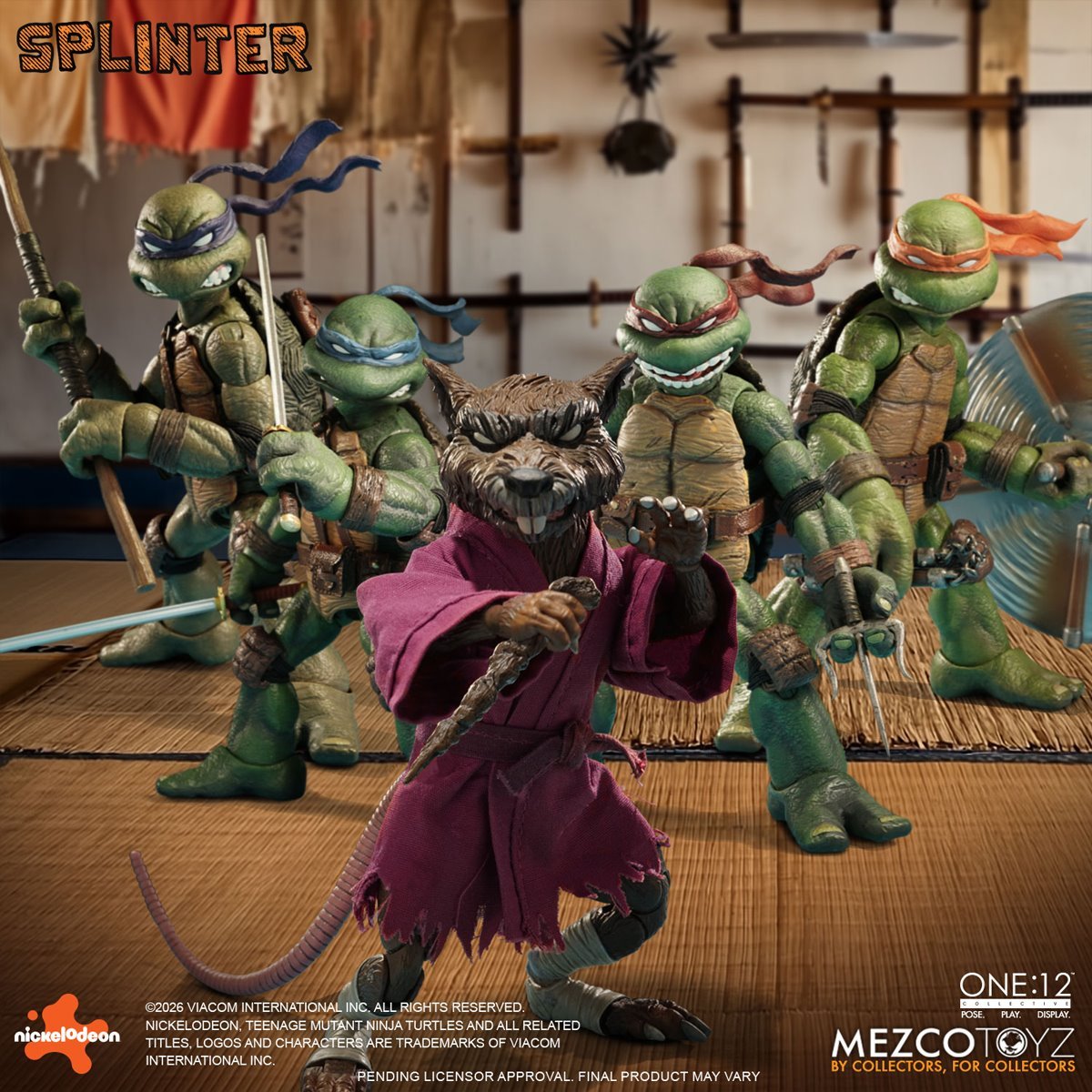 Mezco Teenage Mutant Ninja Turtles Master Splinter One:12 Collective Action Figure