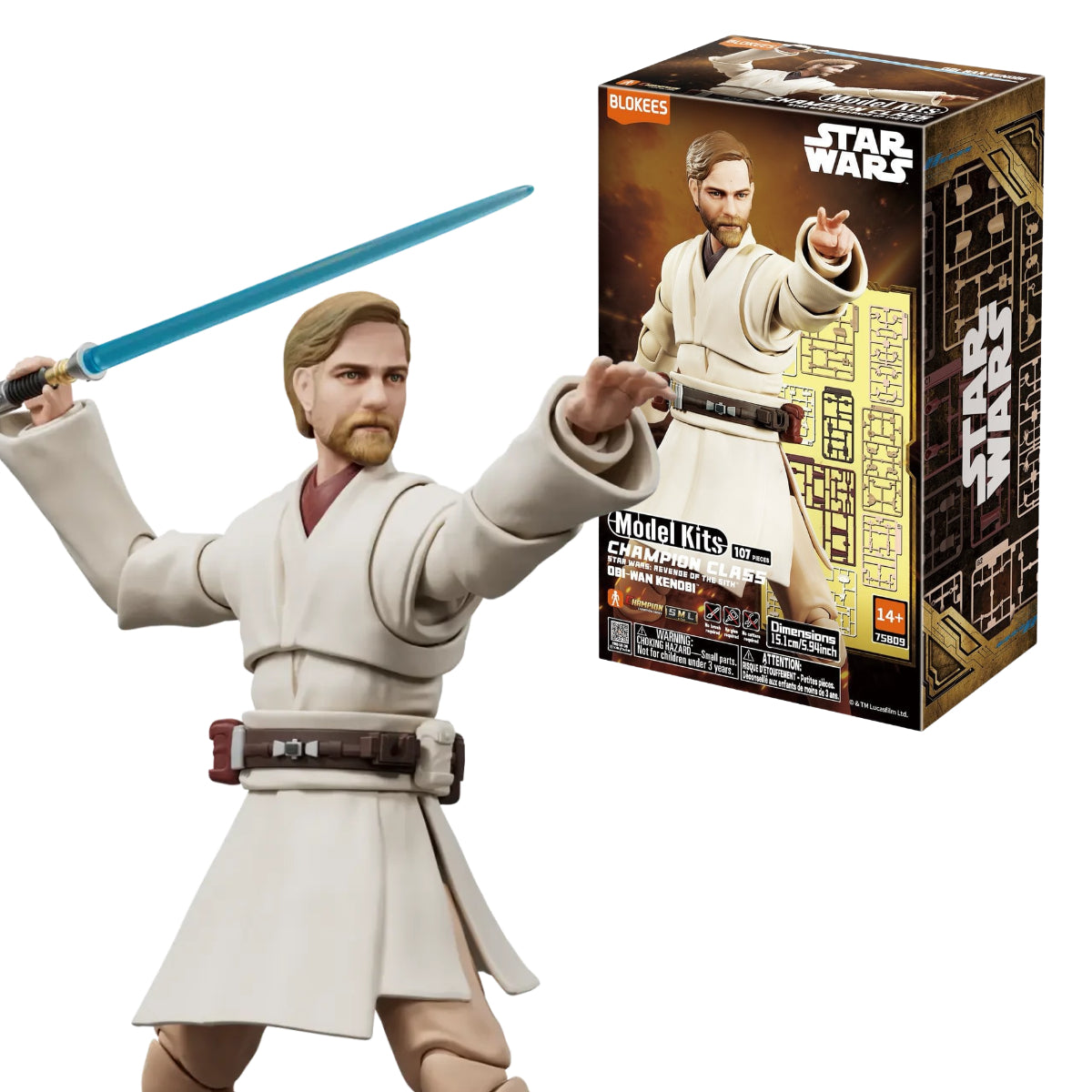 Blokees Star Wars: Revenge of the Sith Obi-Wan Kenobi Classic Class Model Kit