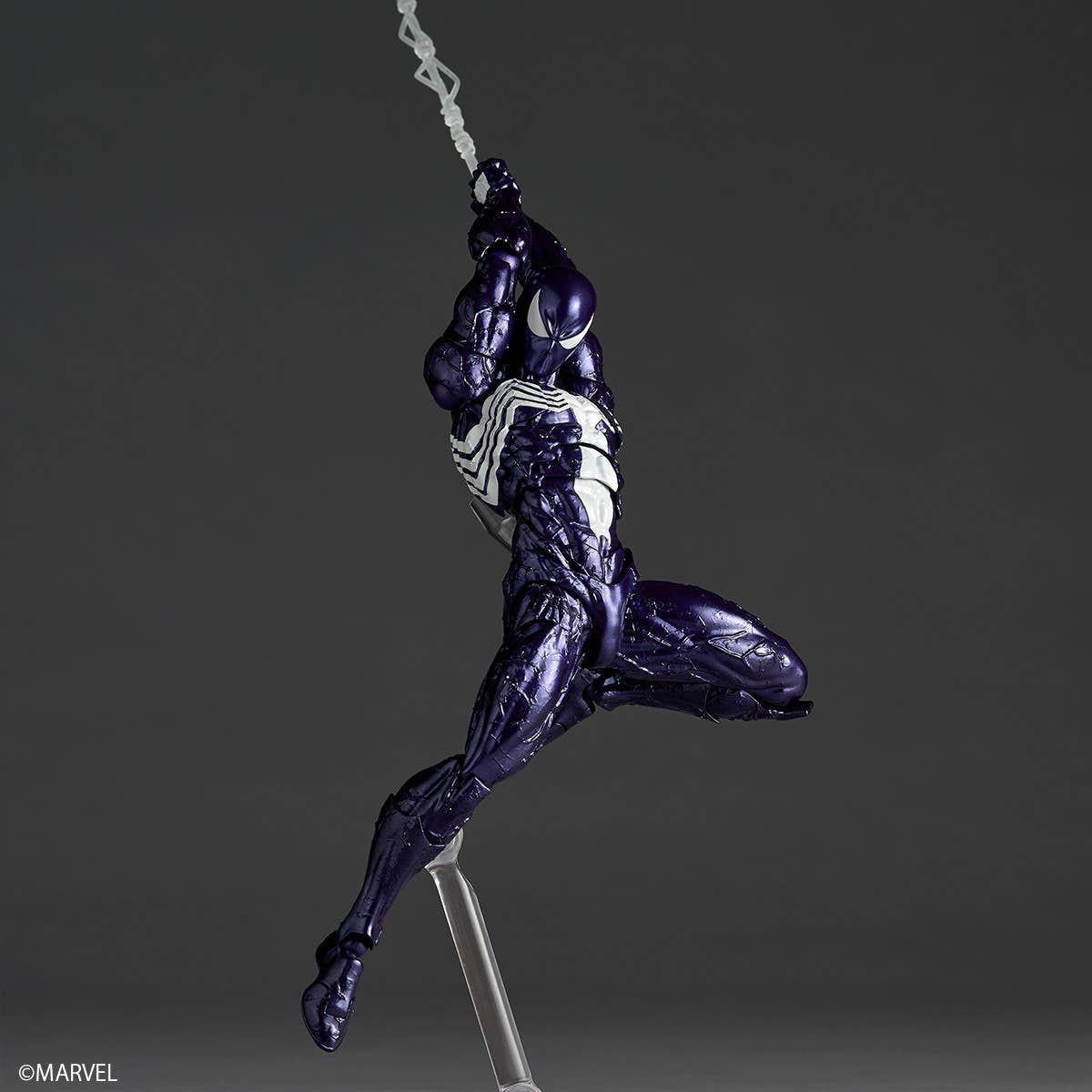 Revoltech Amazing Yamaguchi Symbiote Spider-Man (Purple Version) Action Figure