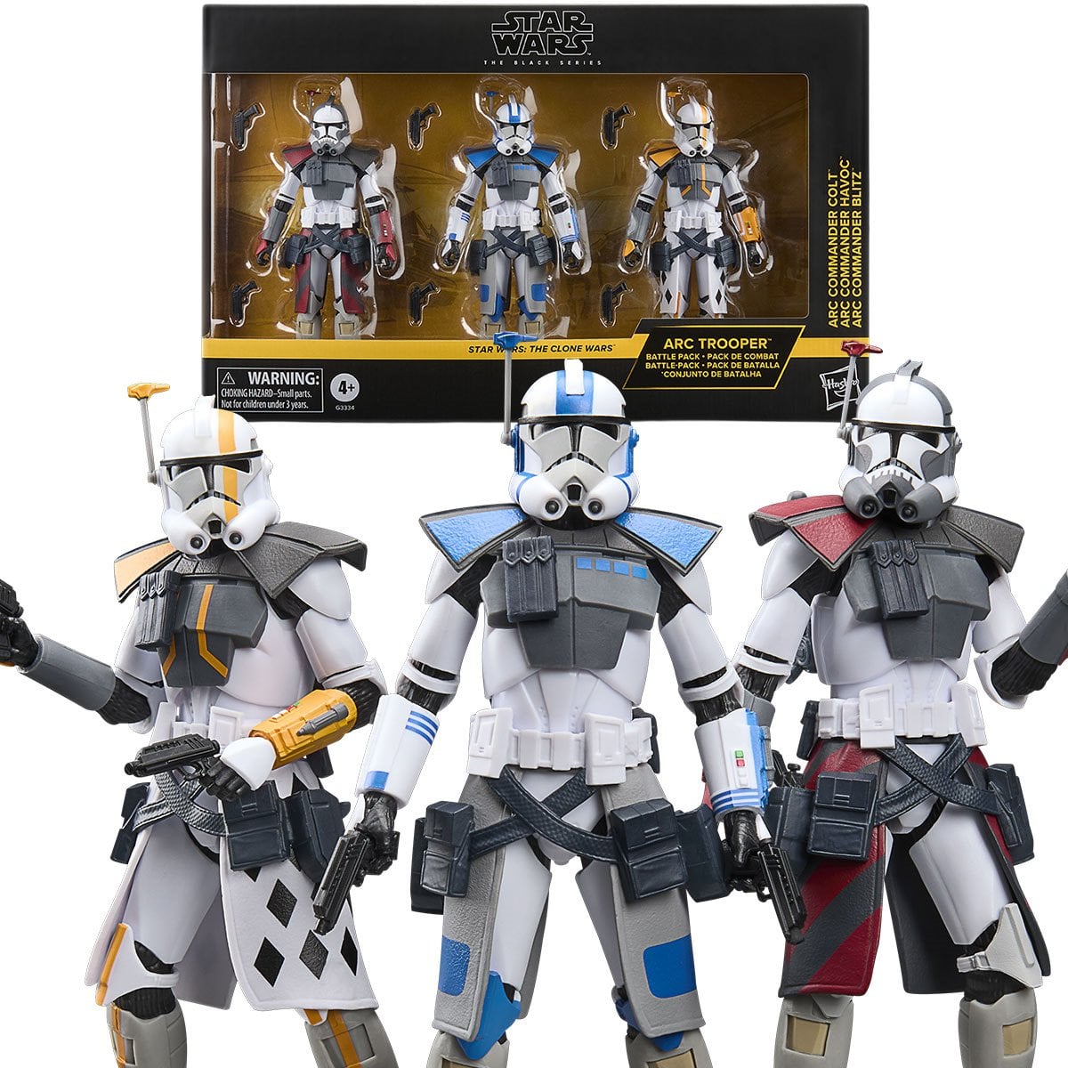 Star Wars The Black Series ARC Trooper Battle Pack Havoc, Colt, Blitz 6-Inch Action Figure