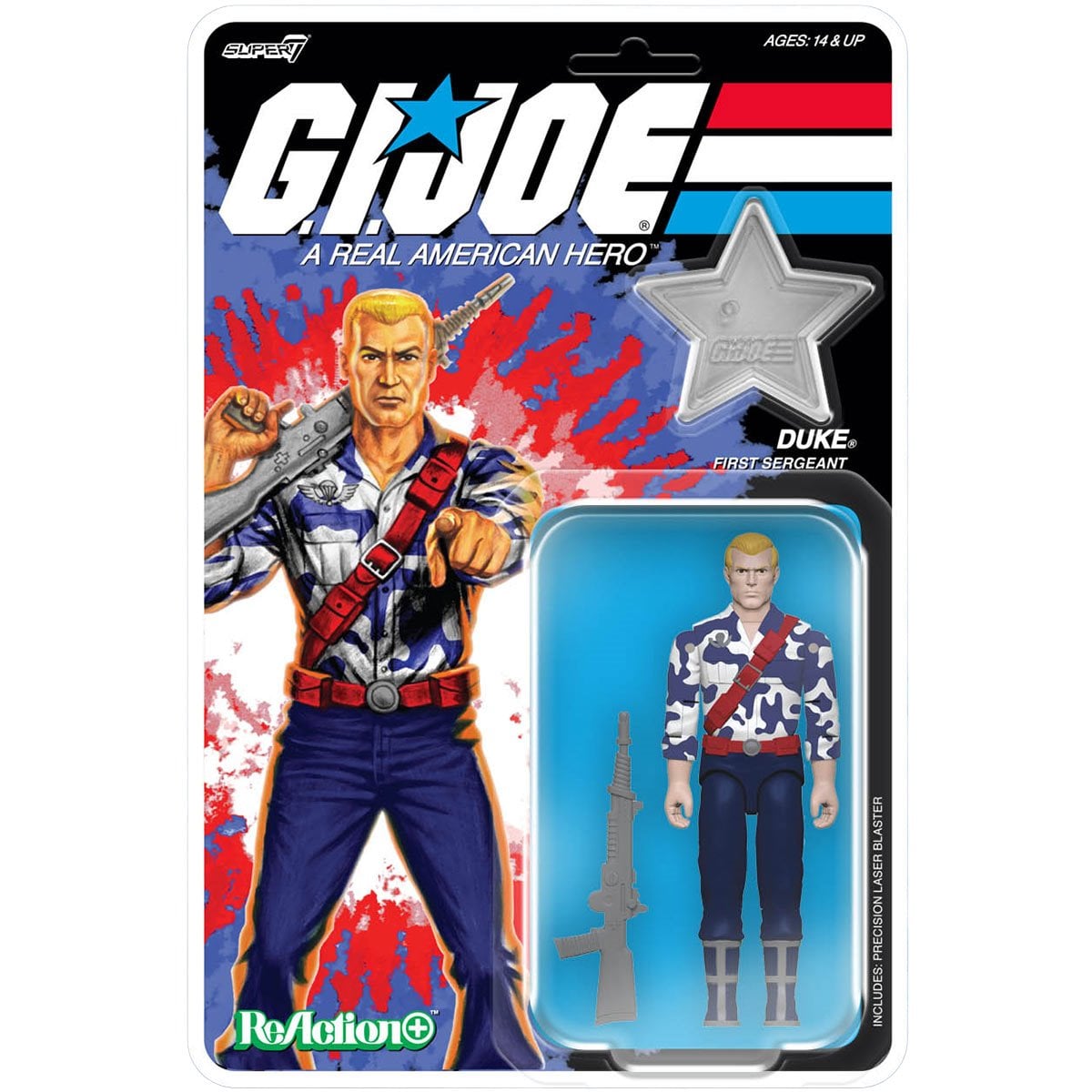 Super7 G.I. Joe Duke (America's 250th Anniversary) 3 3/4-Inch ReAction+ Figure