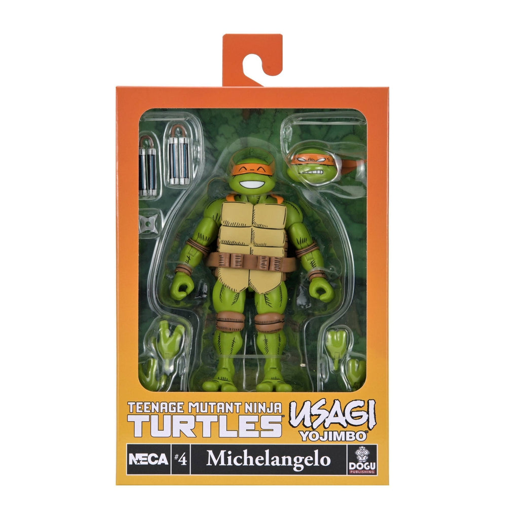 NECA Teenage Mutant Ninja Turtles x Usagi Yojimbo - Ultimate Michelangelo Action Figure
