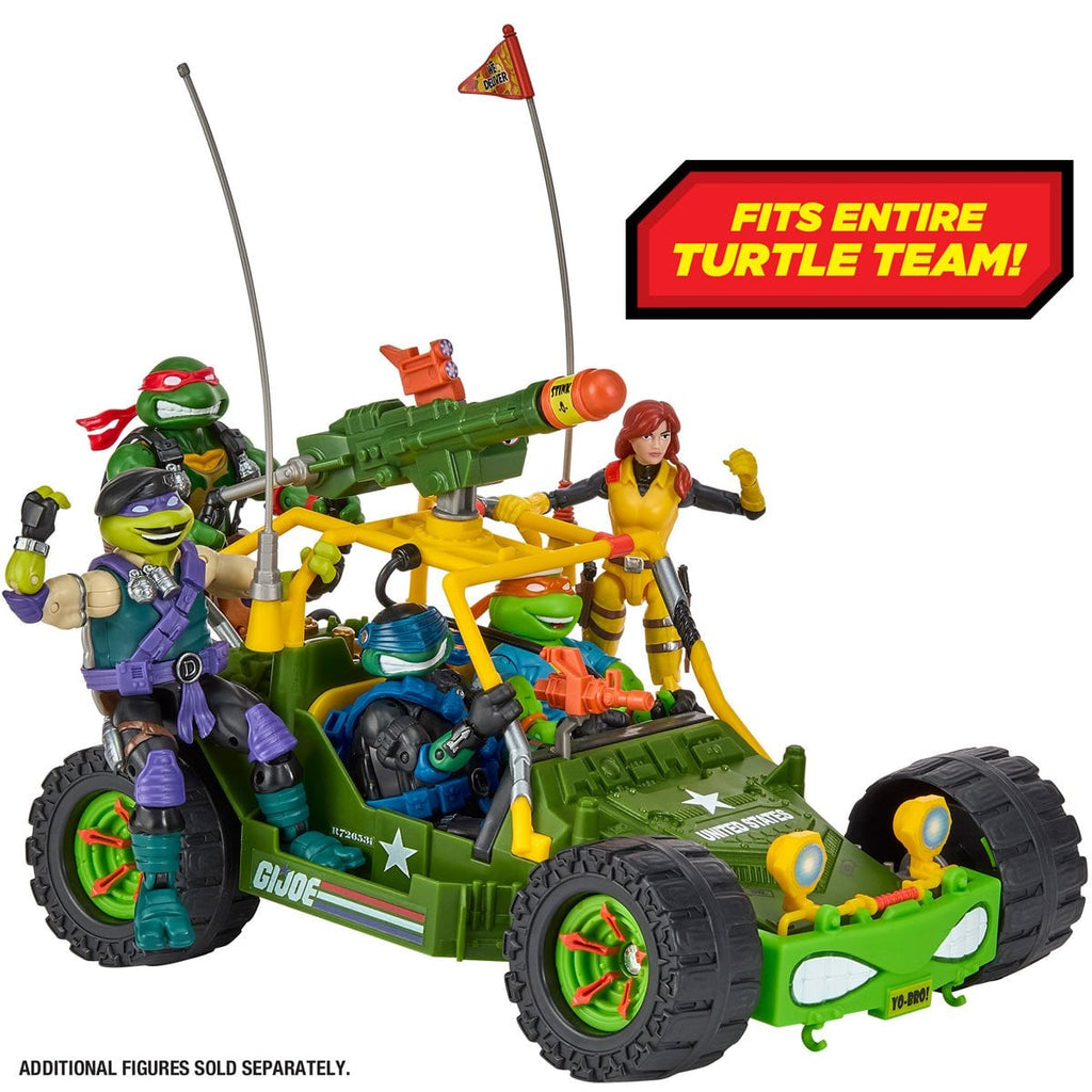 Teenage Mutant Ninja Turtles x G.I. Joe All-Weather and Environment (AWE) Shell-Striker Vehicle with Action Figure