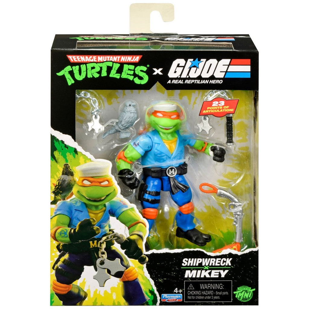 Teenage Mutant Ninja Turtles x G.I. Joe Mikey x Shipwreck Action Figure