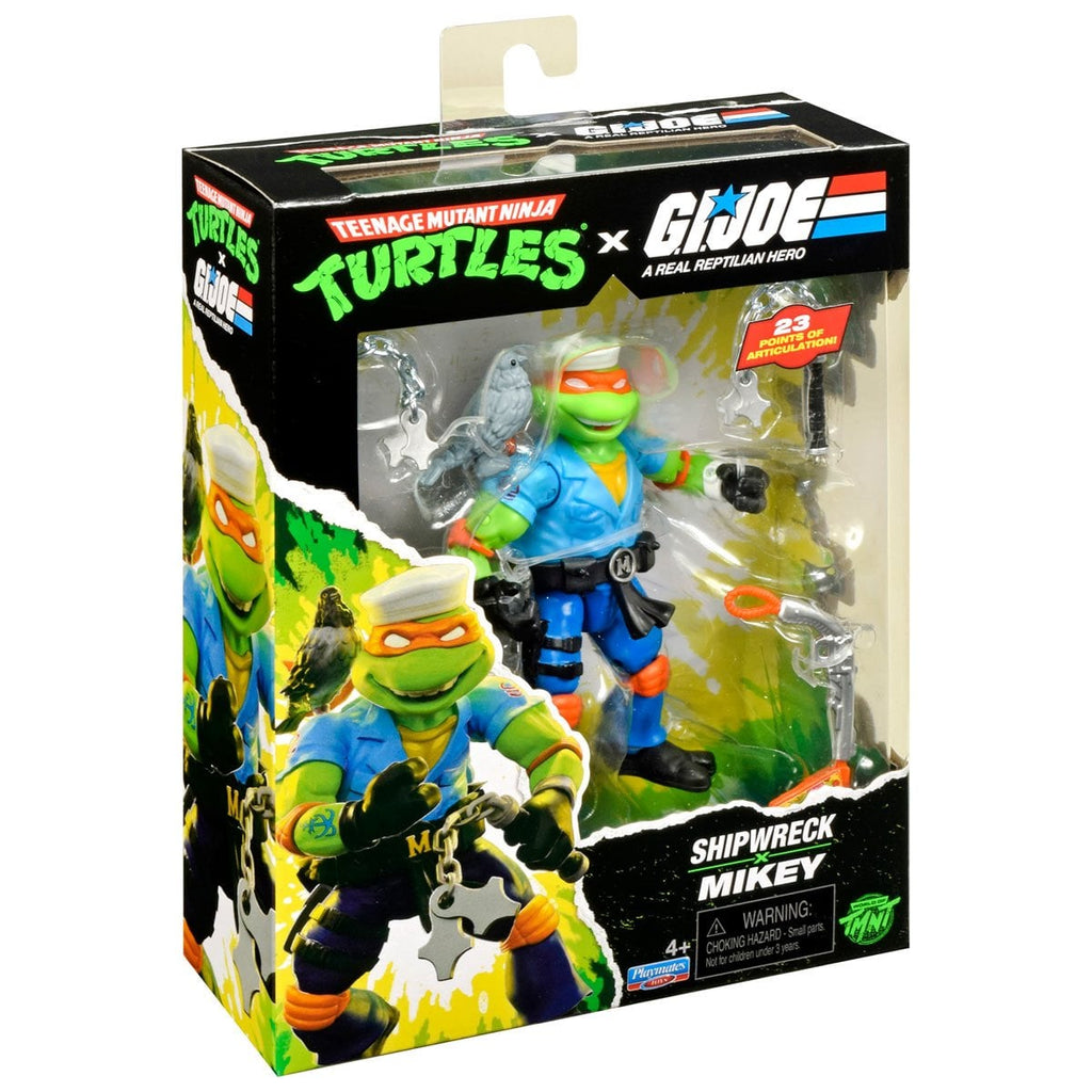 Teenage Mutant Ninja Turtles x G.I. Joe Mikey x Shipwreck Action Figure