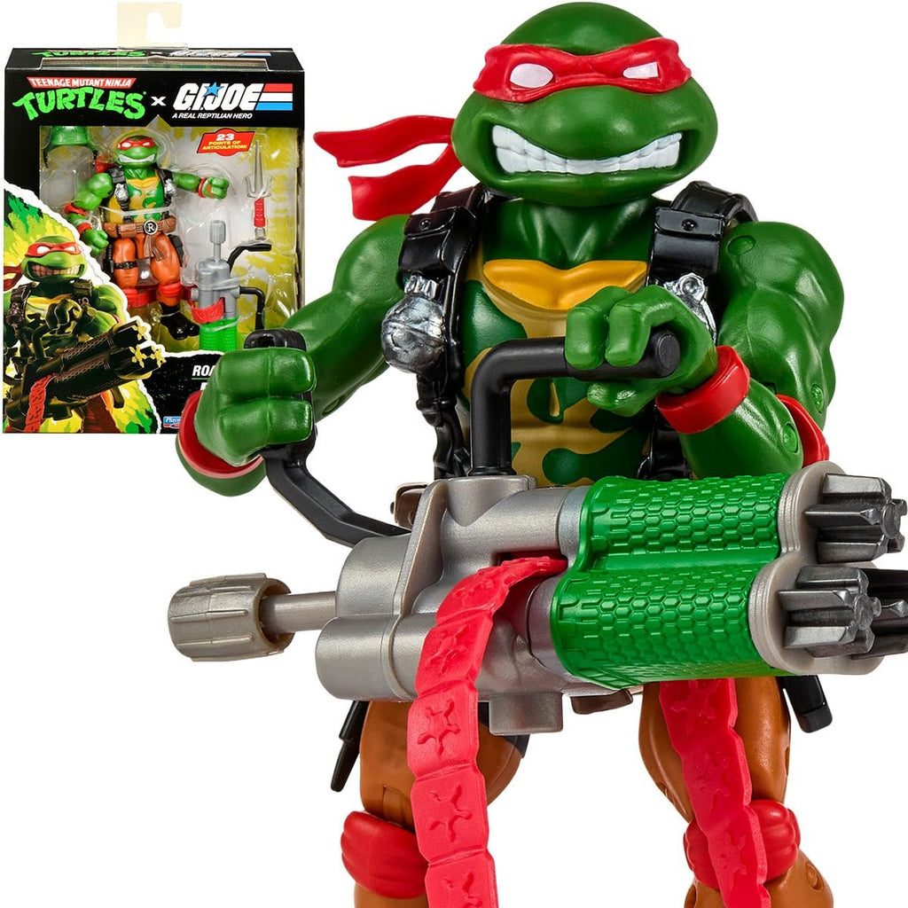 Teenage Mutant Ninja Turtles x G.I. Joe Raphael x Roadblock Action Figure