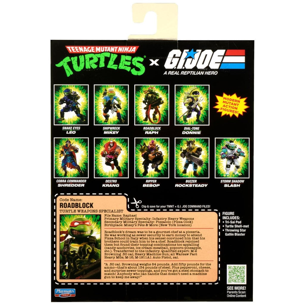Teenage Mutant Ninja Turtles x G.I. Joe Raphael x Roadblock Action Figure
