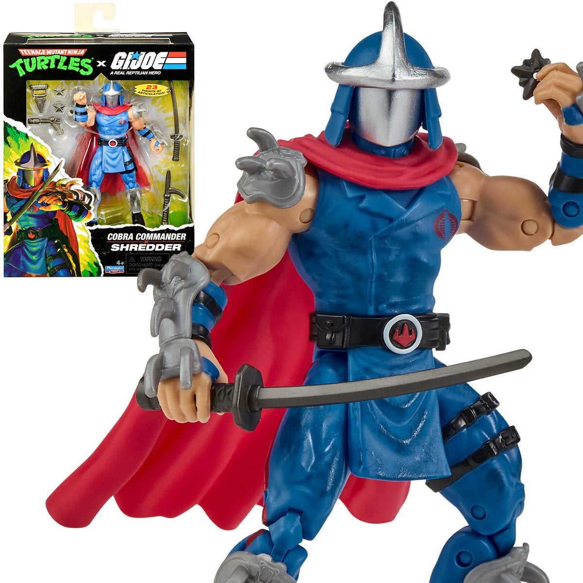 Teenage Mutant Ninja Turtles x G.I. Joe Shredder x Cobra Commander Action Figure