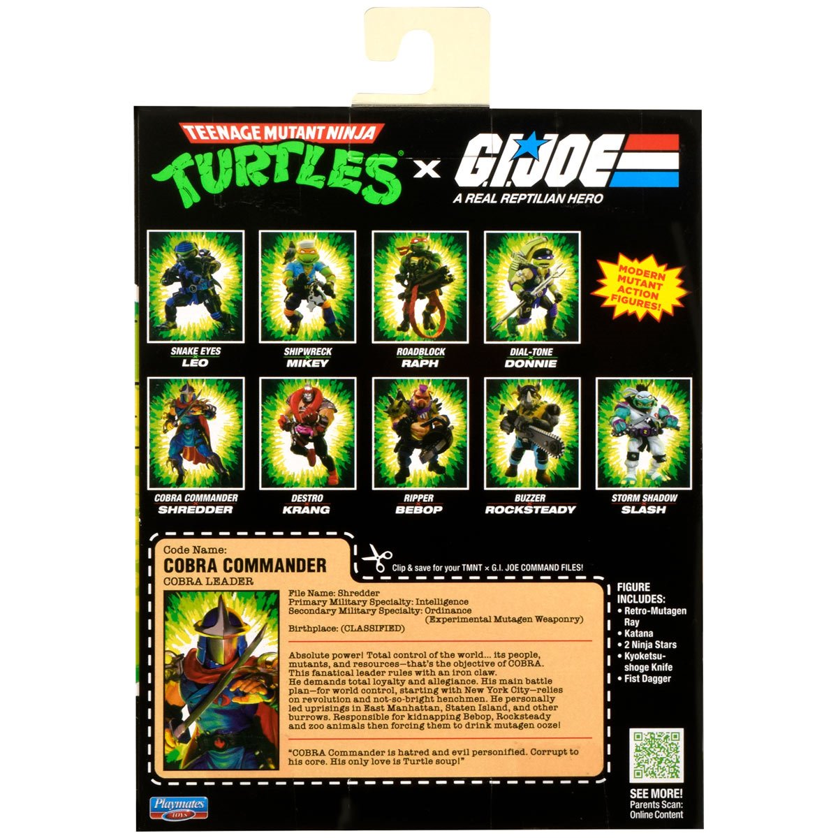 Teenage Mutant Ninja Turtles x G.I. Joe Shredder x Cobra Commander Action Figure