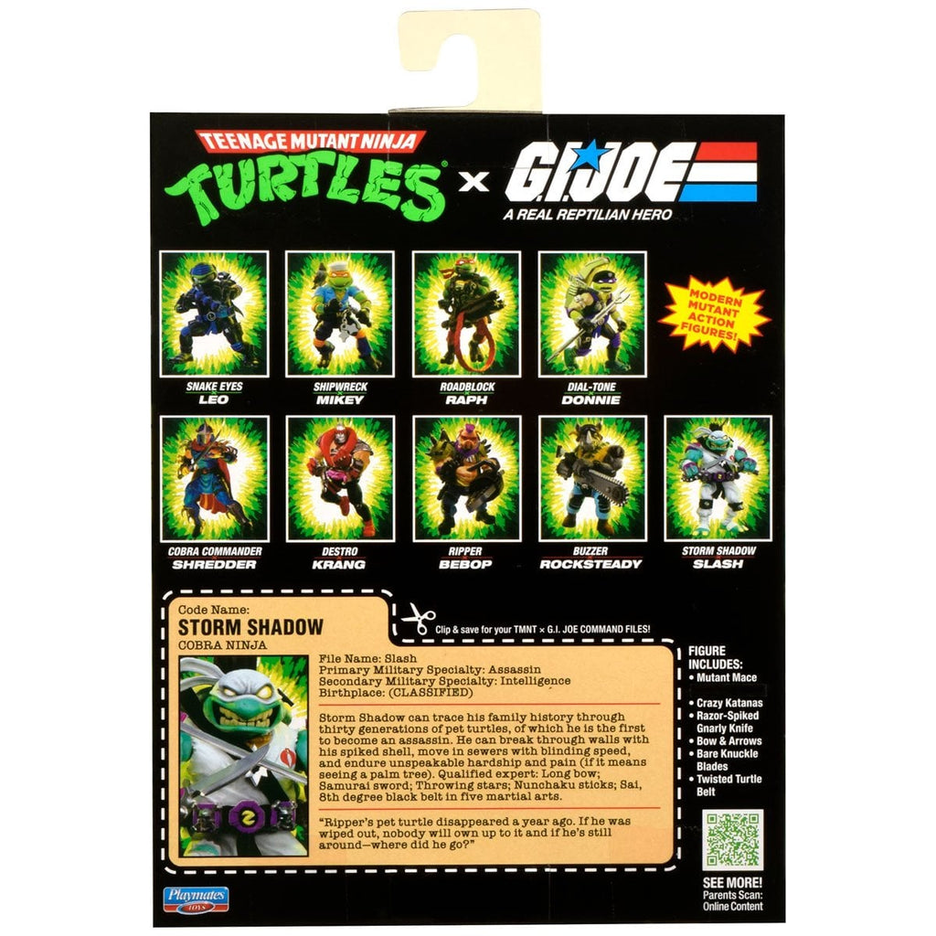 Teenage Mutant Ninja Turtles x G.I. Joe Slash x Storm Shadow Action Figure