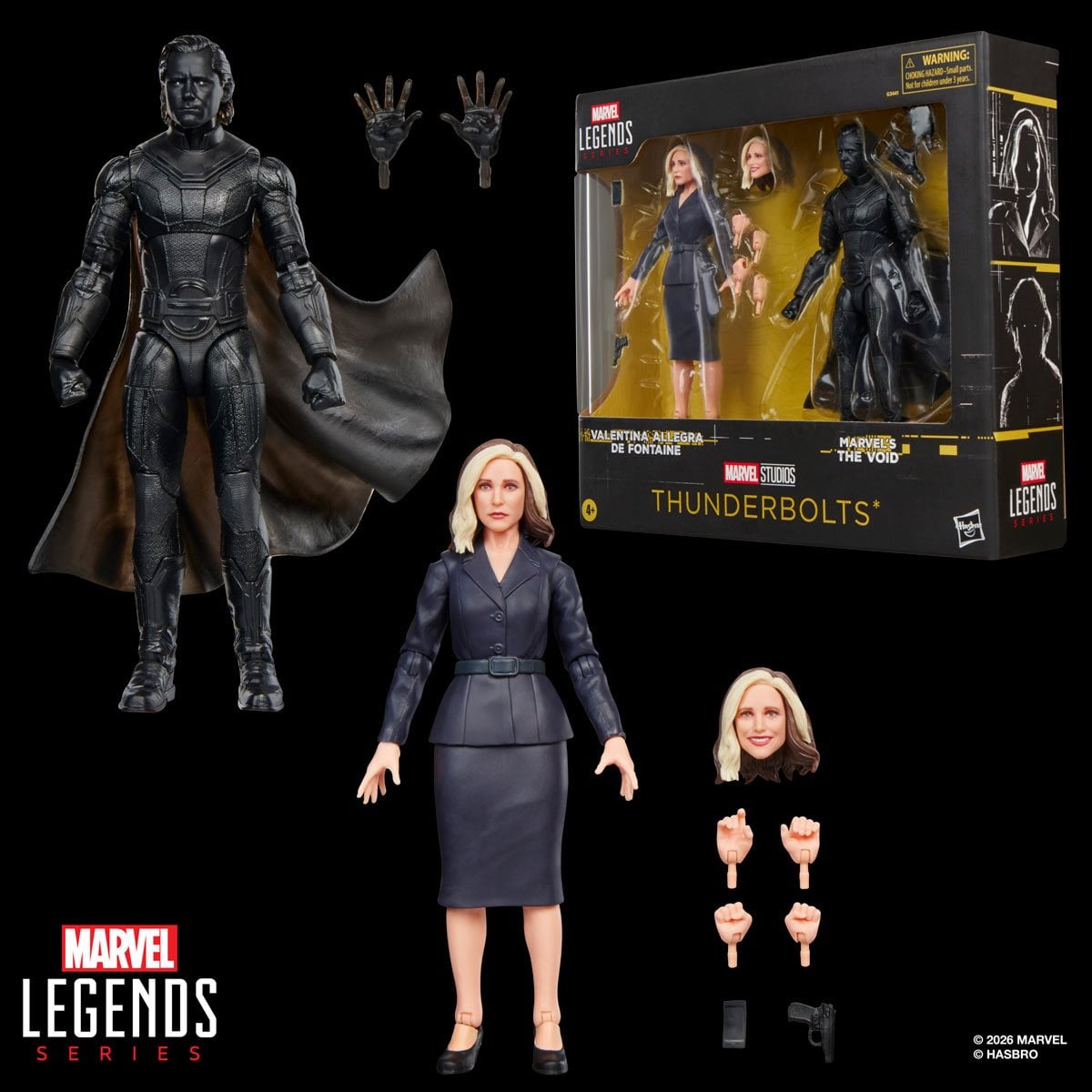 Marvel Legends Series Thunderbolts Valentina Allegra de Fontaine and The Void 6-Inch Action Figures