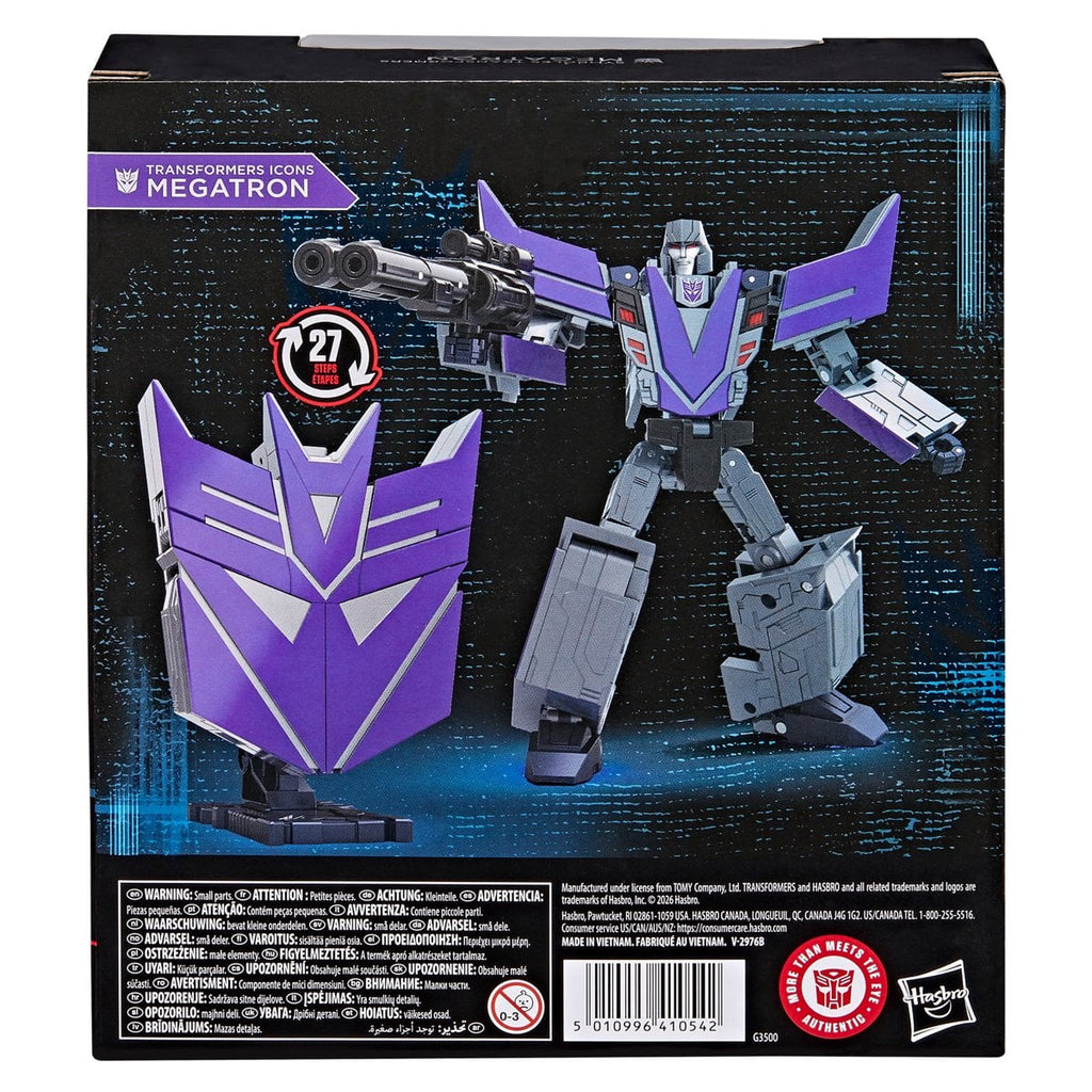 Transformers Icons Megatron Action Figure with Display Stand