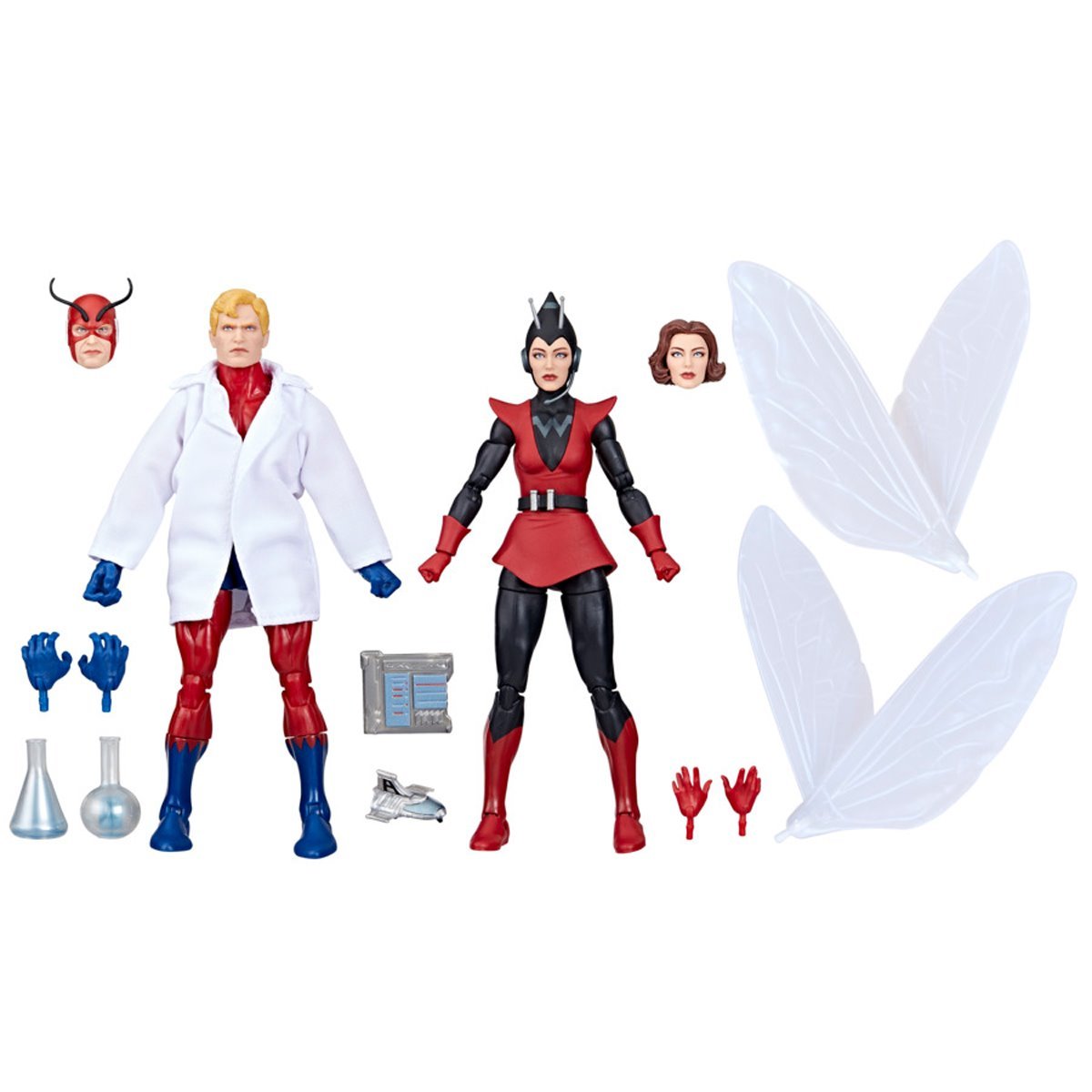 Marvel Legends Series Hank Pym (Giant-Man) and Janet Van Dyne (Wasp) 6-Inch Action Figure 2-Pack