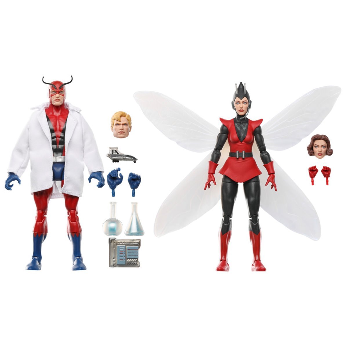 Marvel Legends Series Hank Pym (Giant-Man) and Janet Van Dyne (Wasp) 6-Inch Action Figure 2-Pack