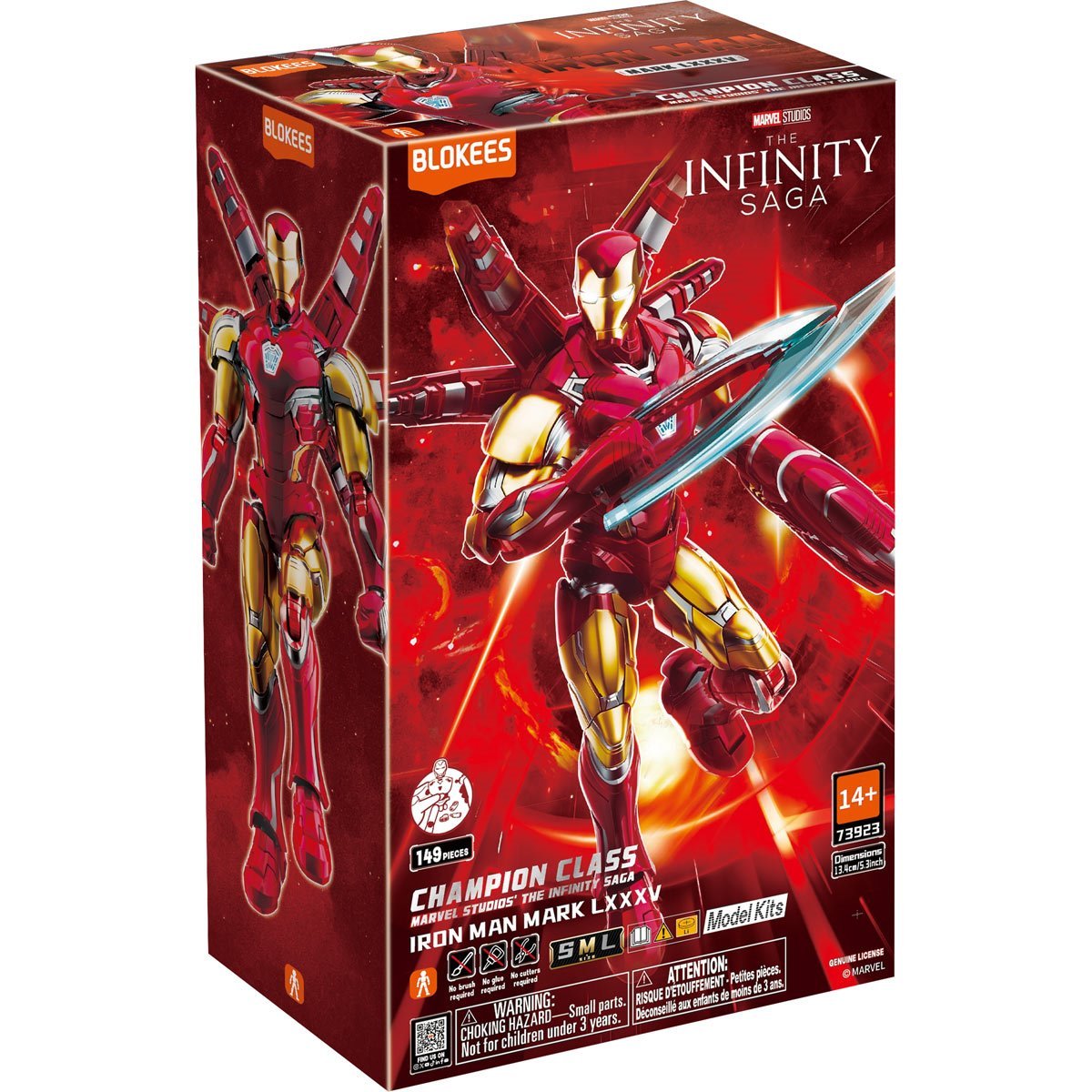 Marvel Infinity Saga Blokees Iron Man MK85 Champion Class CC01 Model Kit