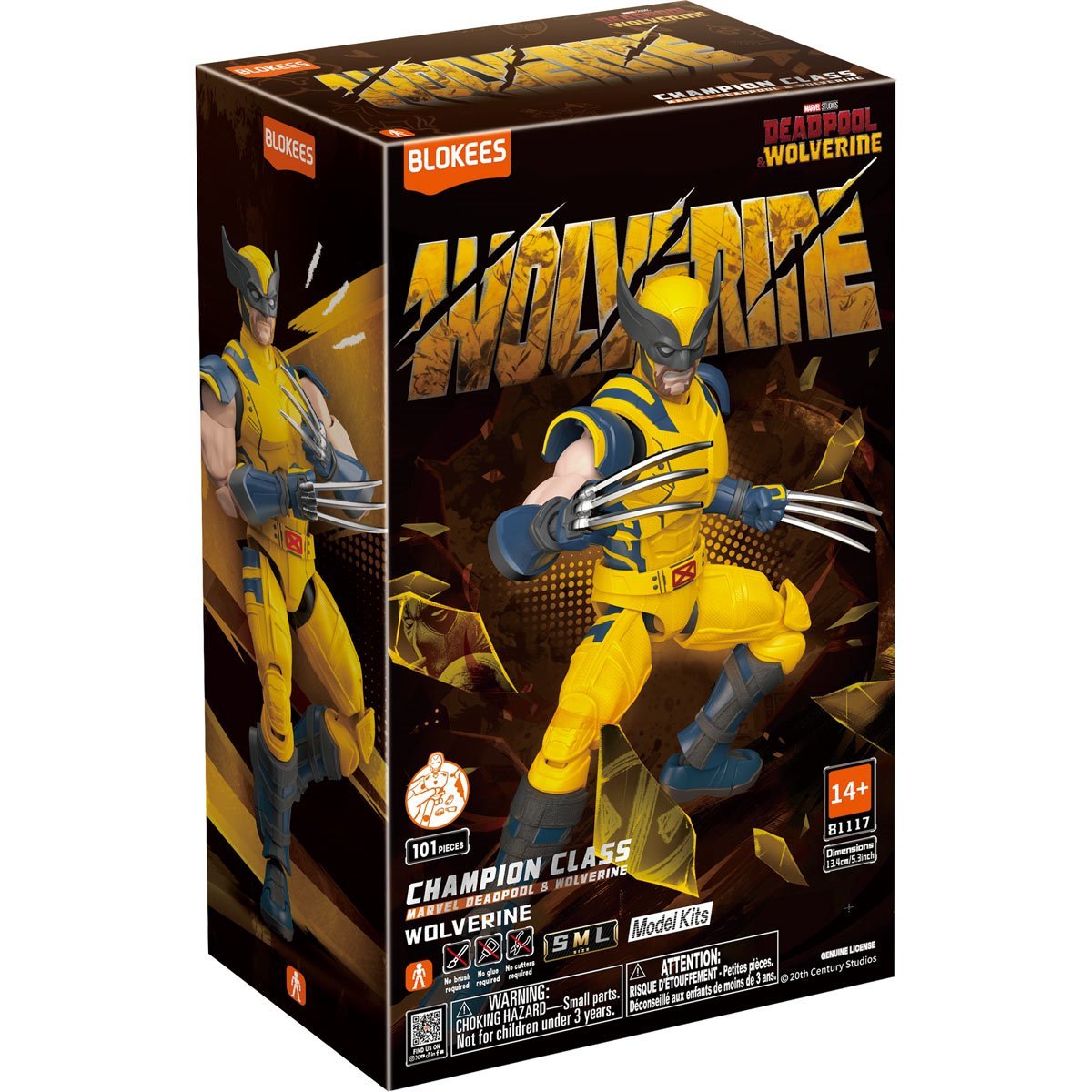 Marvel Infinity Saga Blokees Wolverine Champion Class CC05 Model Kit