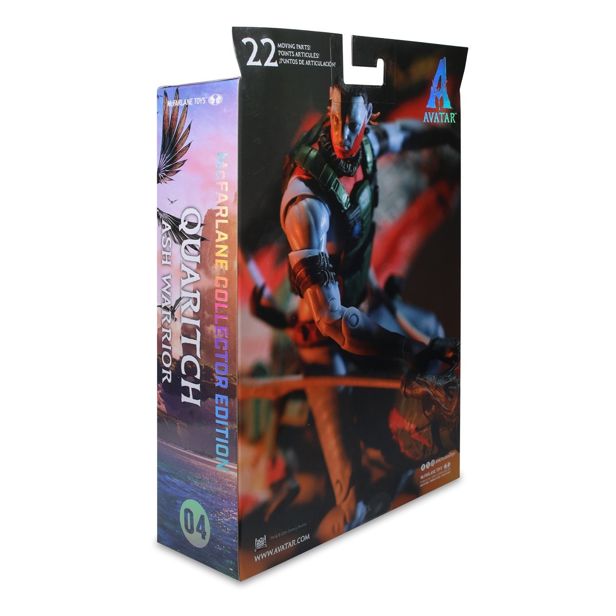 Avatar: Fire and Ash Quaritch Ash Warrior, McFarlane Collector Edition 7-Inch Scale Action Figure