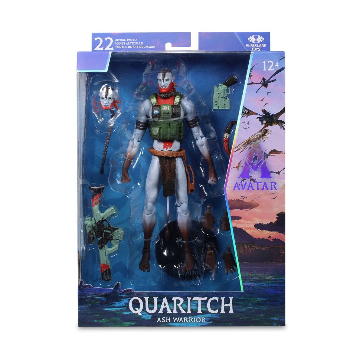 Avatar: Fire and Ash Quaritch Ash Warrior, McFarlane Collector Edition 7-Inch Scale Action Figure