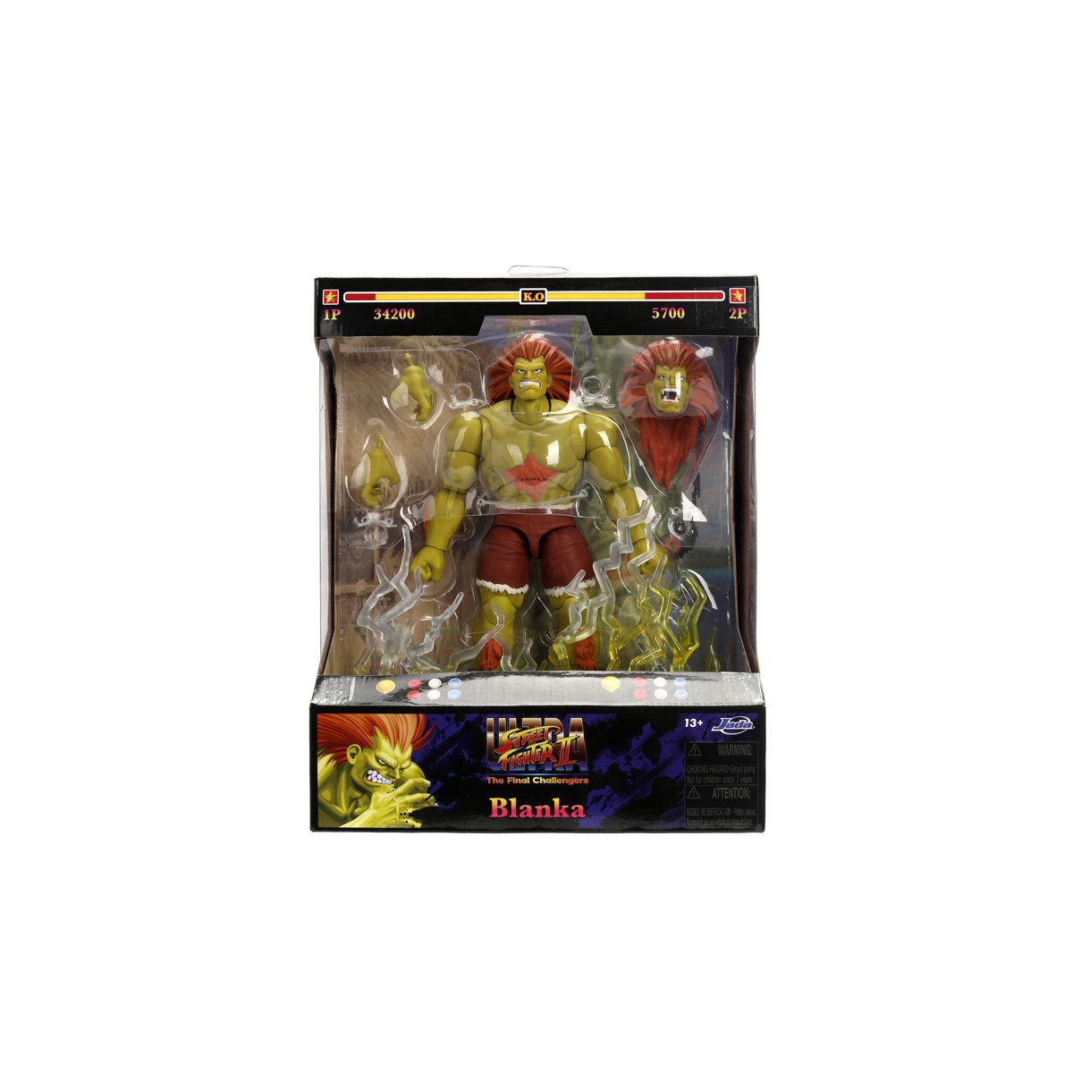 Jada Toys Ultra Street Fighter II Blanka 6-Inch Scale Deluxe Action Figure