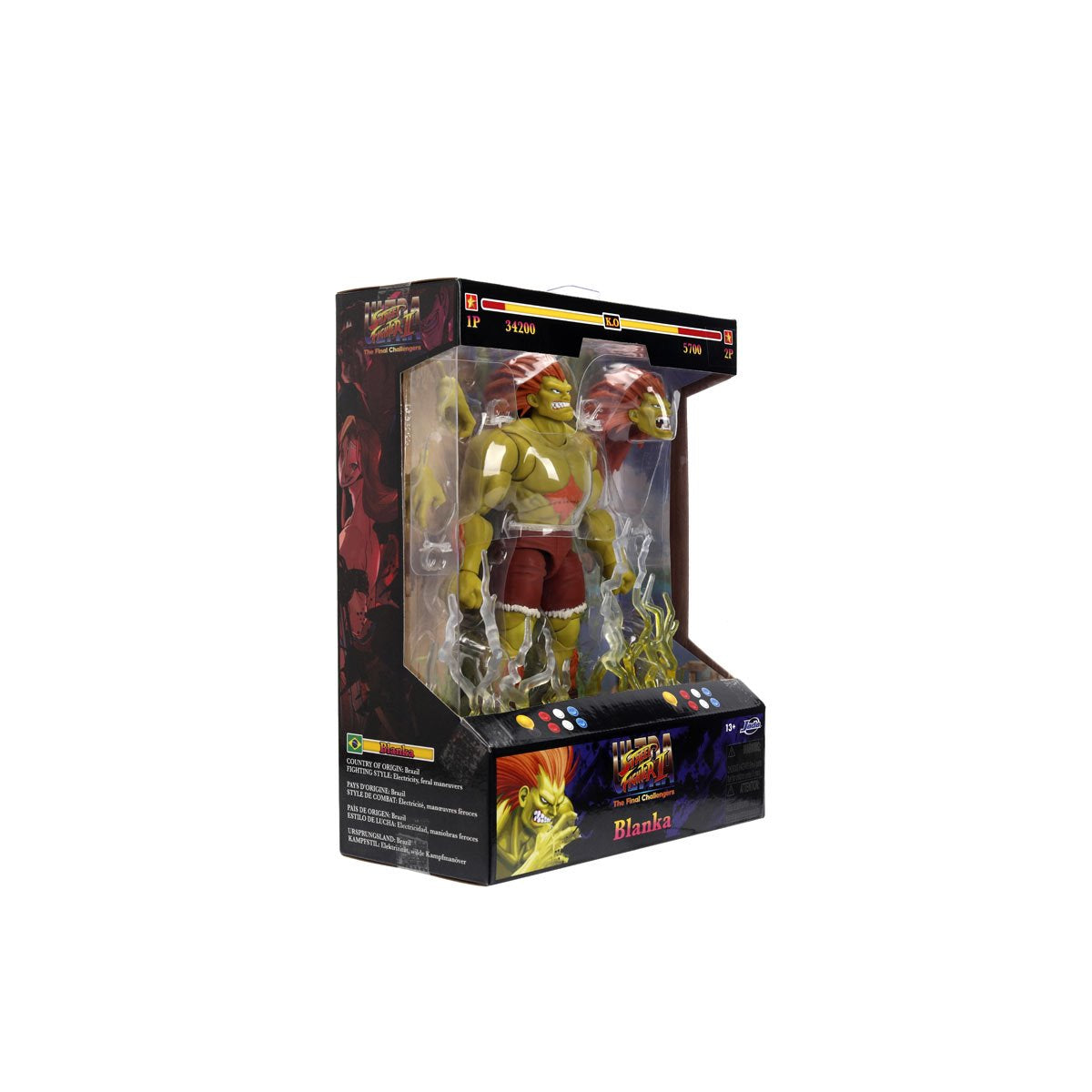 Jada Toys Ultra Street Fighter II Blanka 6-Inch Scale Deluxe Action Figure