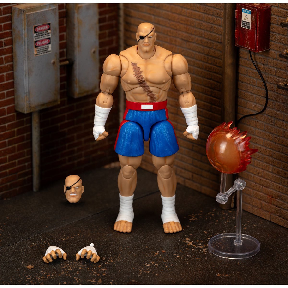 Jada Toys Ultra Street Fighter II Sagat 6-Inch Scale Deluxe Action Figure
