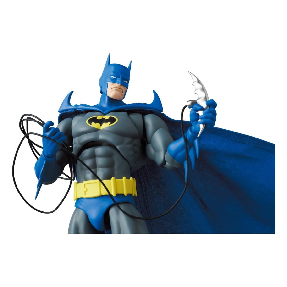Mafex No.215 Knight Crusader Batman, Blue (Knightfall Batman Version) Action Figure