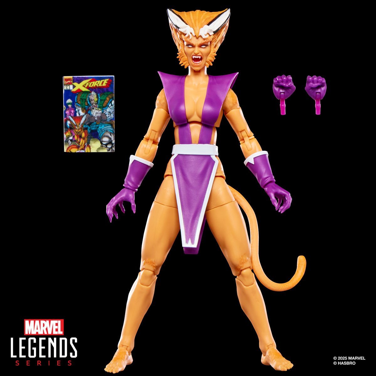 X-Men X-Force Marvel Legends Series Feral 6-Inch Action Figure