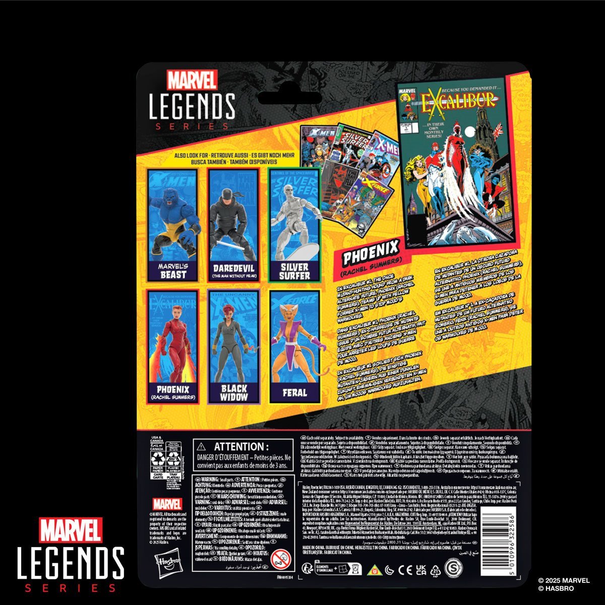 X-Men Marvel Legends Series Phoenix (Rachel Summers) Excalibur 6-Inch Action Figure