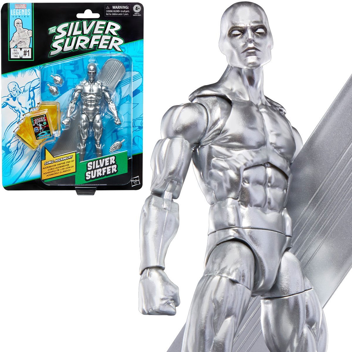 Marvel Legends Series Silver Surfer Fantastic Four 6-Inch Action Figure