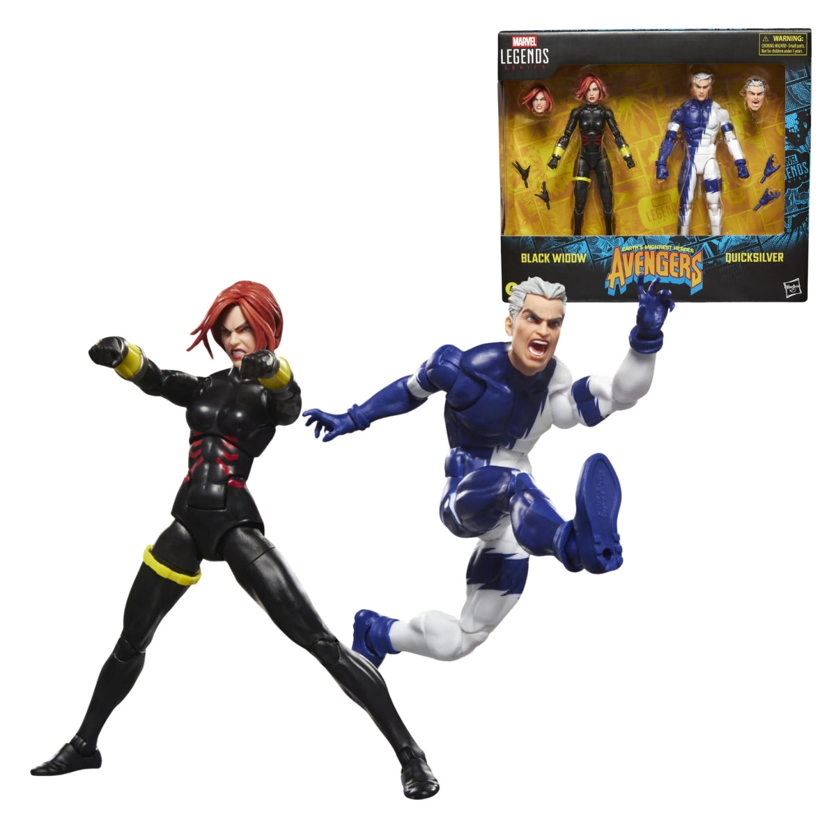 Marvel Legends Series Avengers Black Widow and Quicksilver
