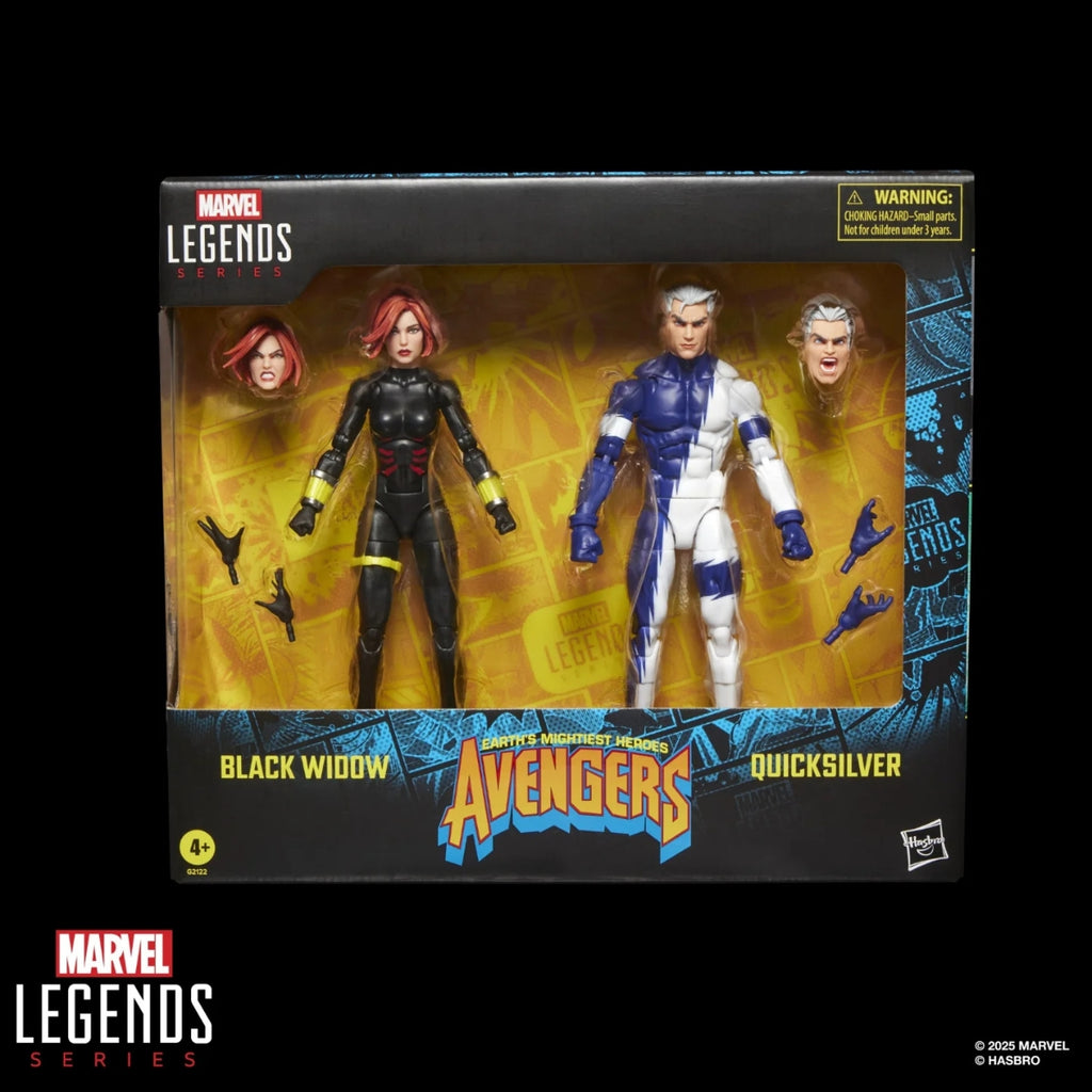 Marvel Legends Series Avengers Black Widow and Quicksilver