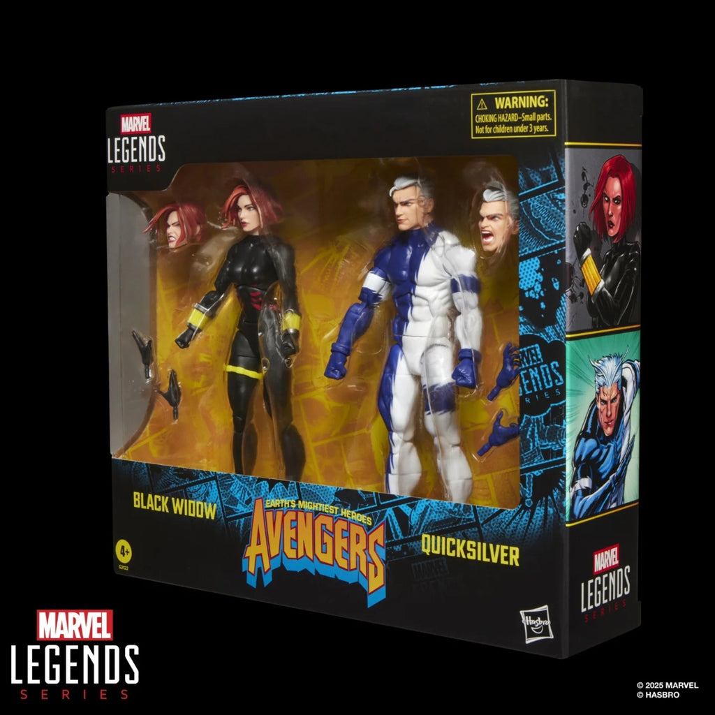 Marvel Legends Series Avengers Black Widow and Quicksilver