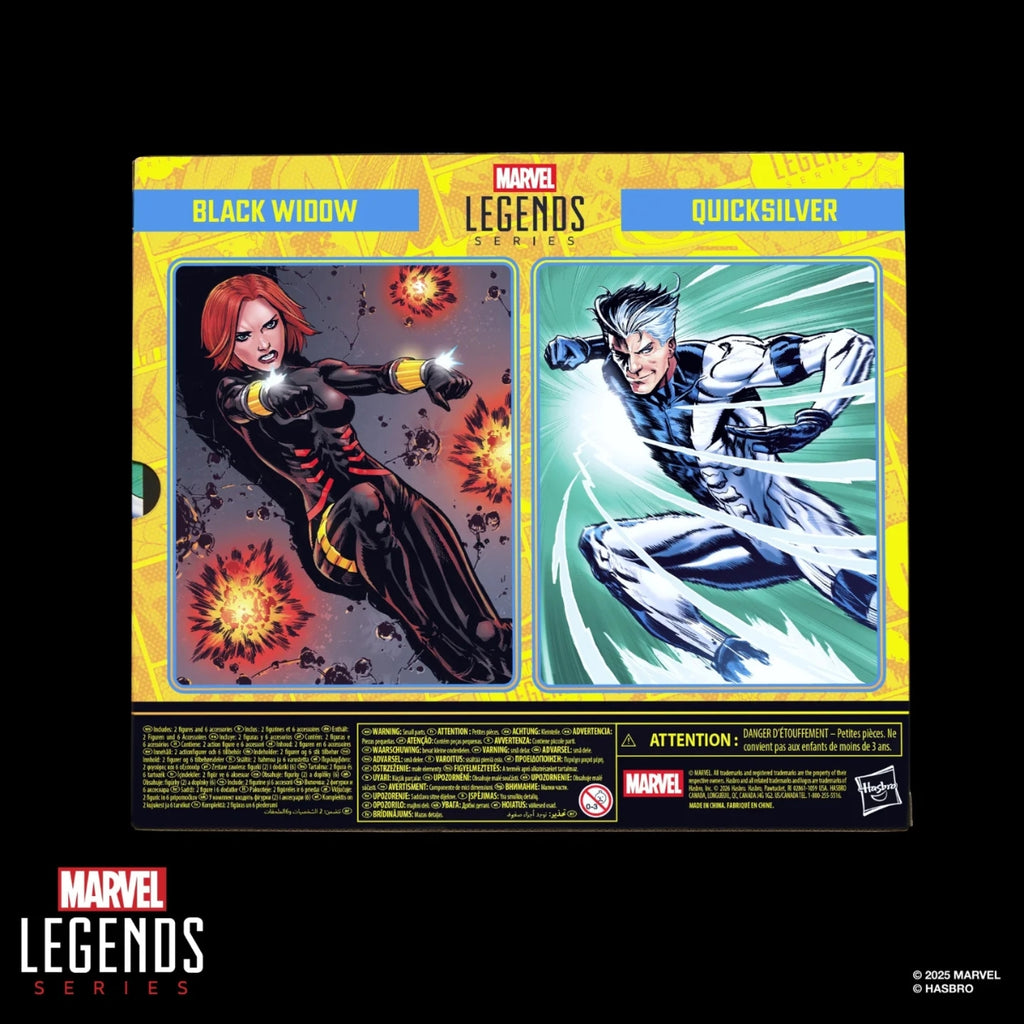 Marvel Legends Series Avengers Black Widow and Quicksilver
