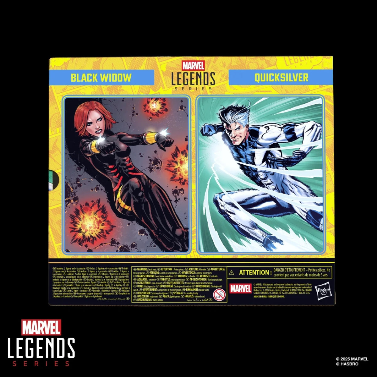 Marvel Legends Series Avengers Black Widow and Quicksilver